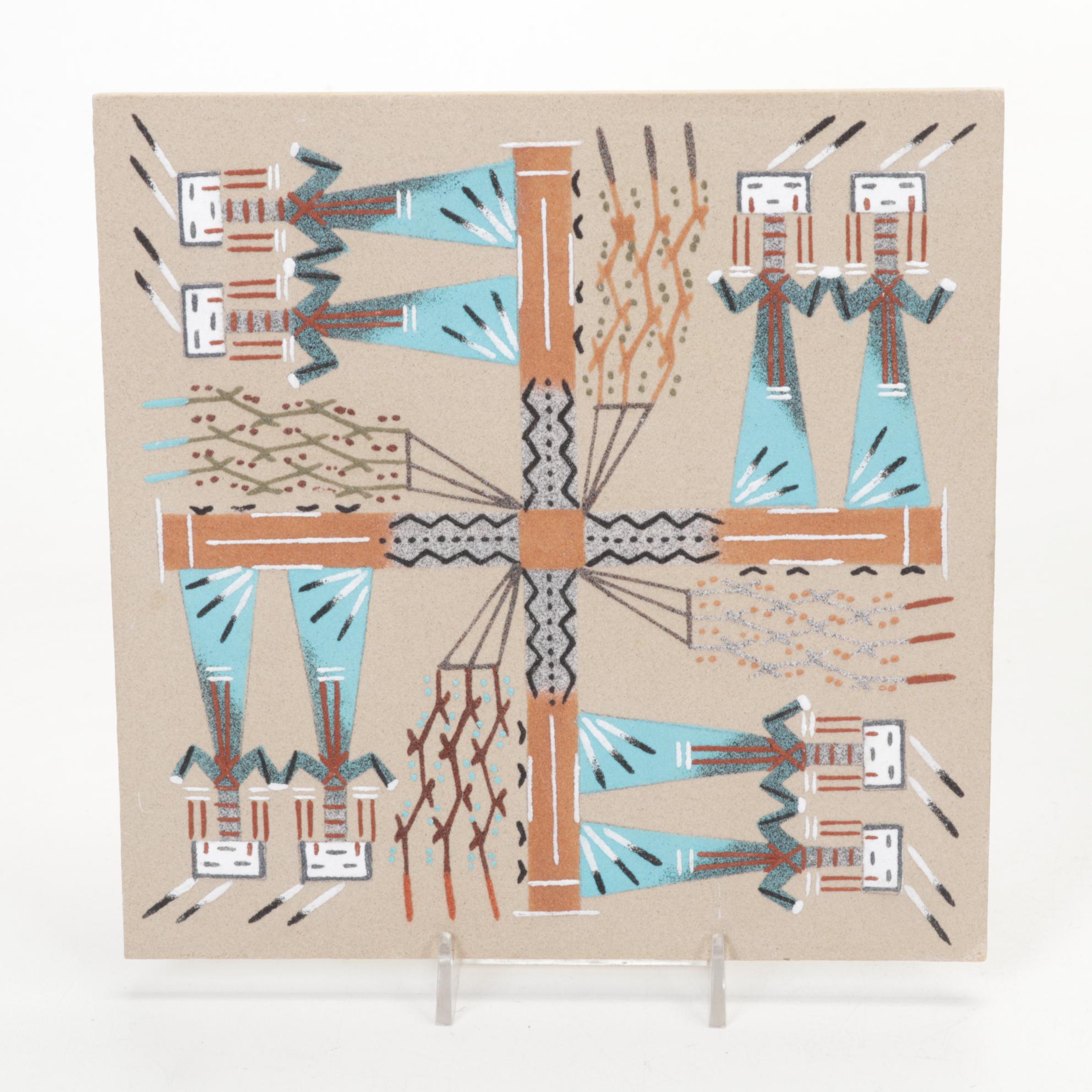 Navajo Sandpaintings with Acoma Pottery and Assorted Collection