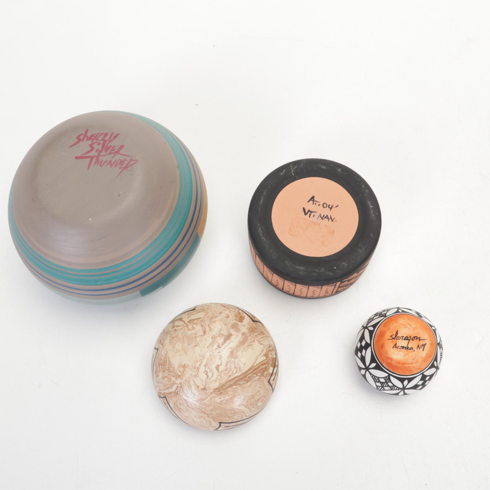 Navajo Sandpaintings with Acoma Pottery and Assorted Collection