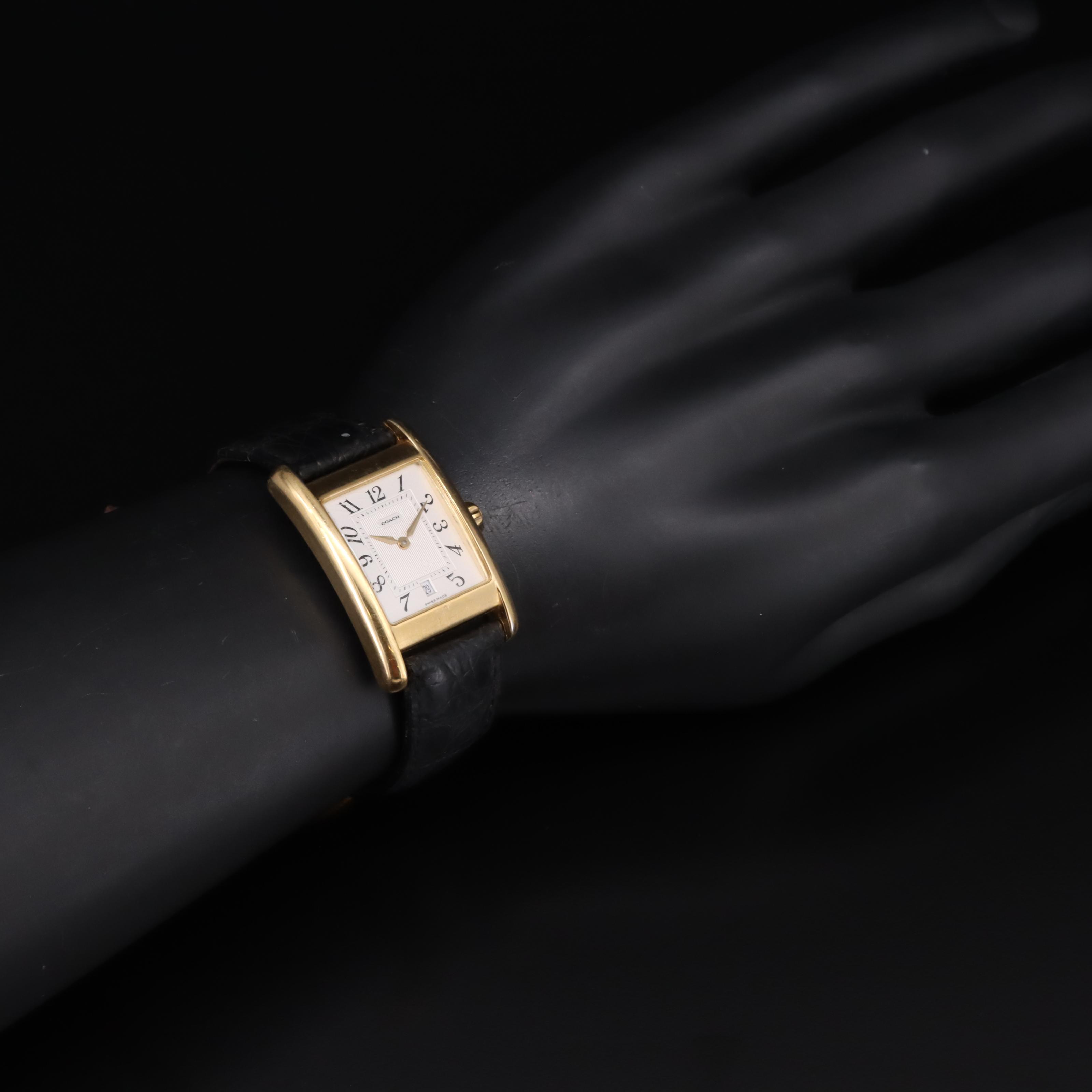 Coach Quartz Date Watch with Extra Engineer Bracelet