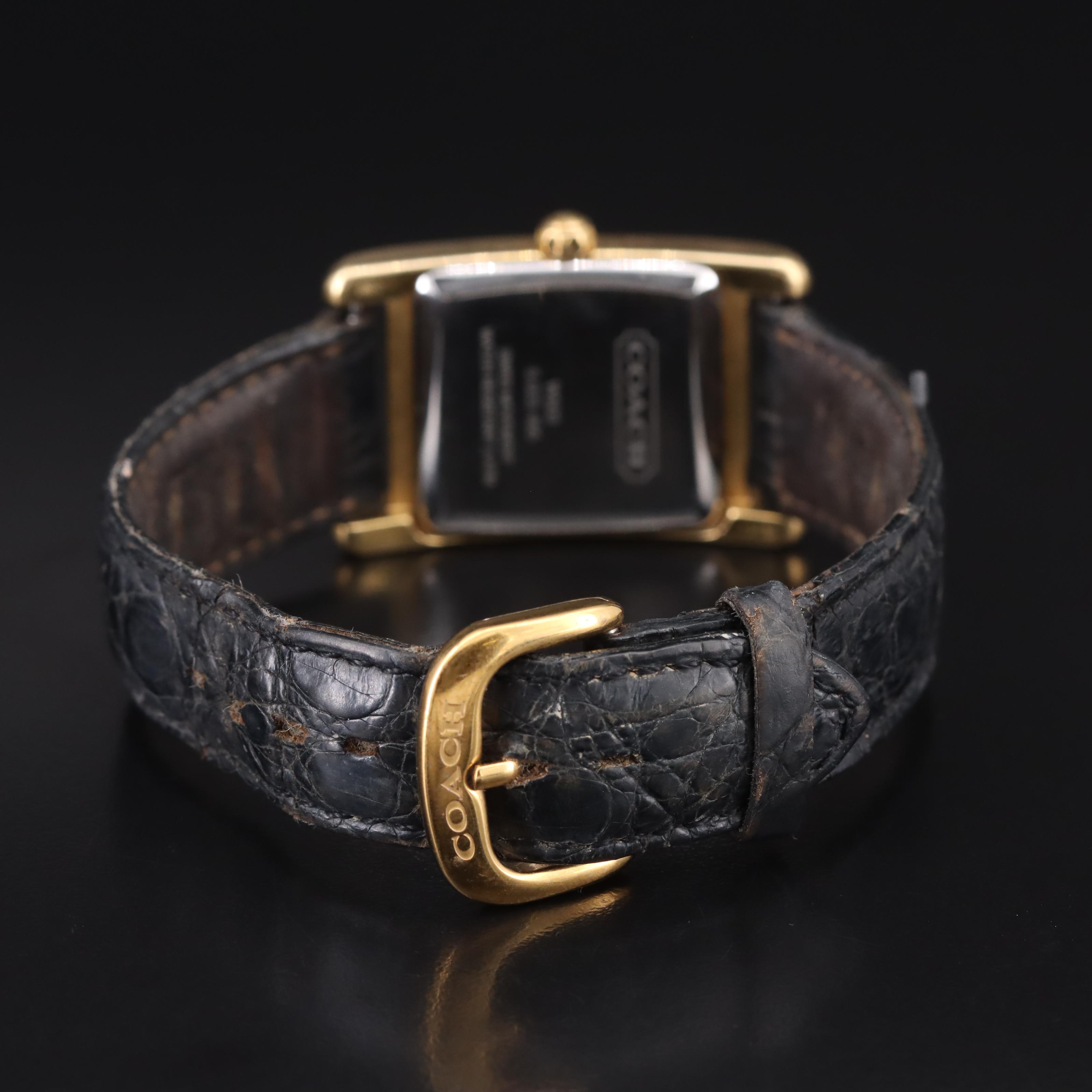 Coach Quartz Date Watch with Extra Engineer Bracelet