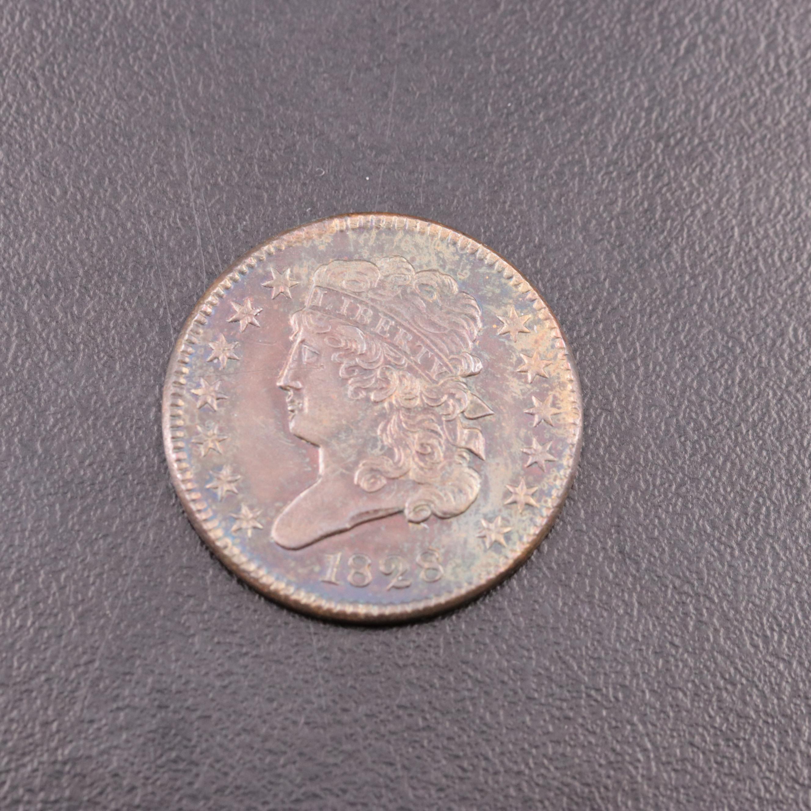 1828 Classic Head Half Cent
