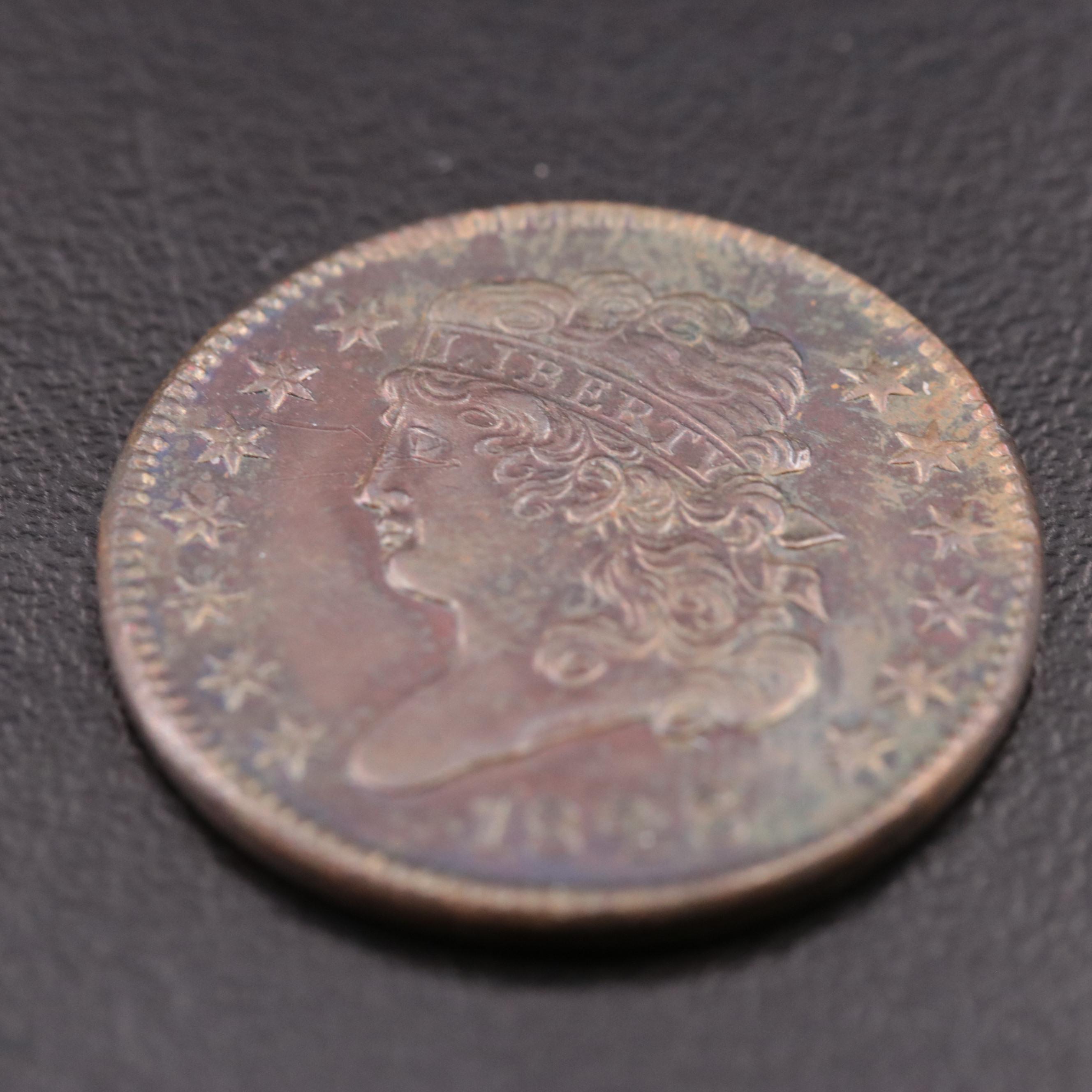 1828 Classic Head Half Cent