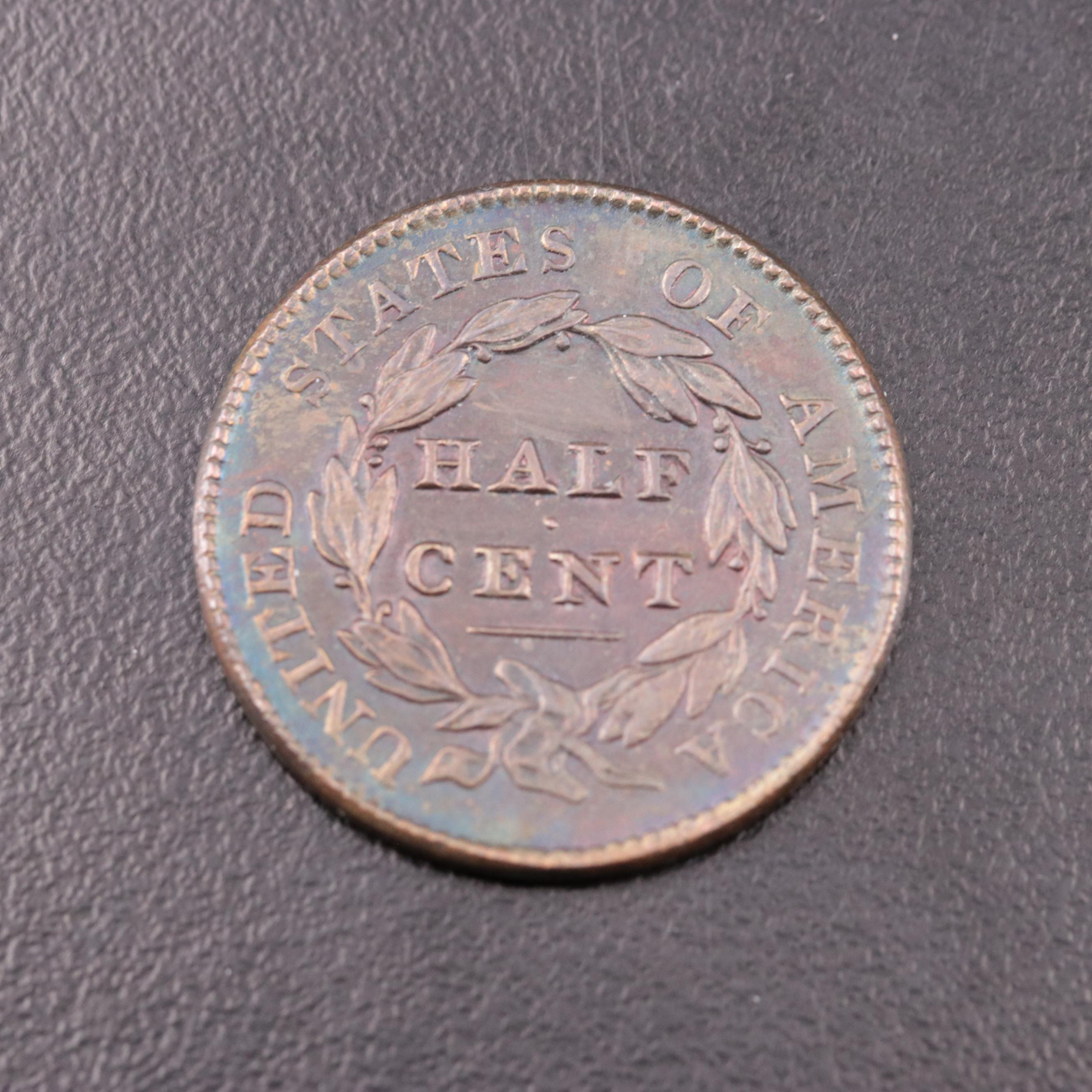 1828 Classic Head Half Cent