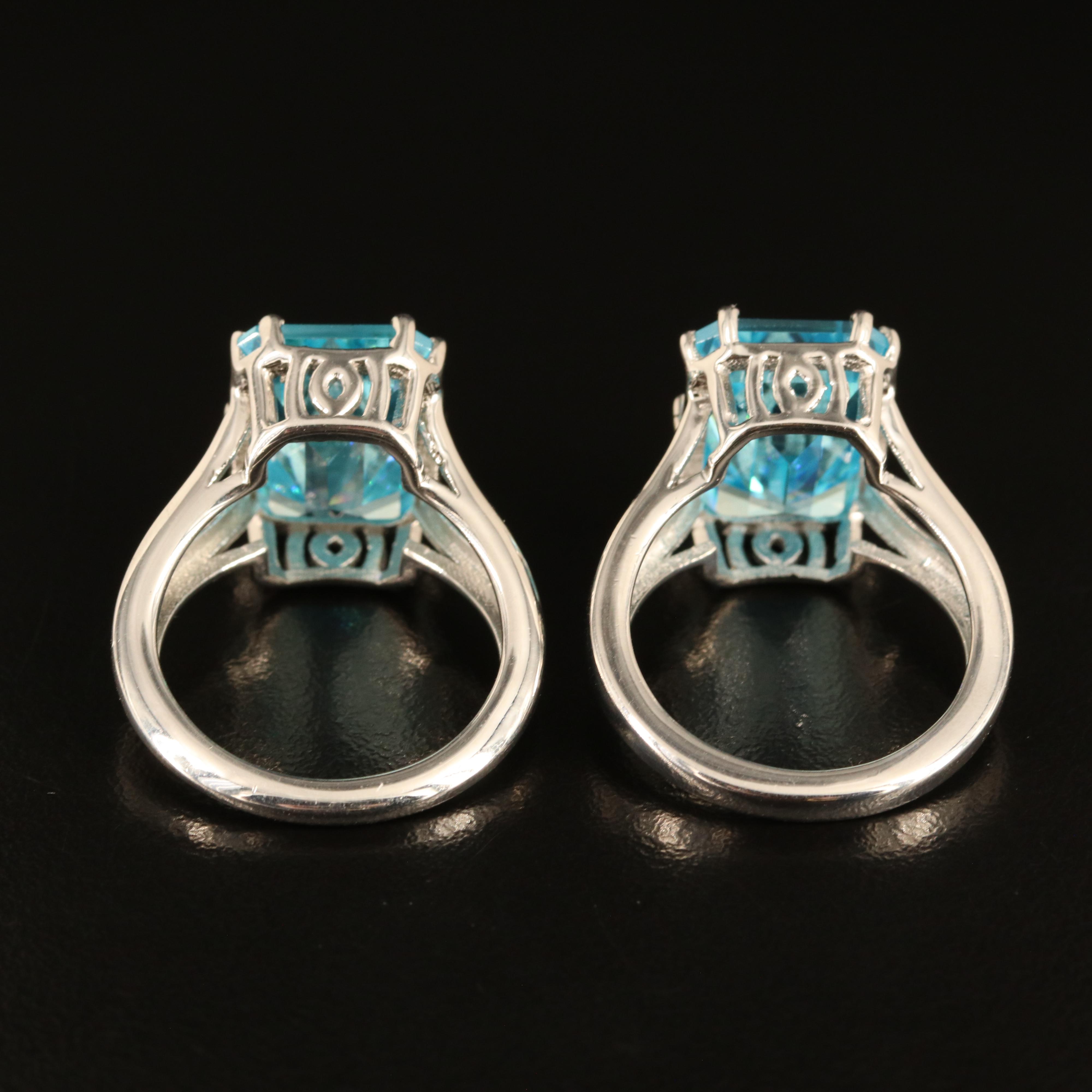 Sterling Cubic Zirconia Rings