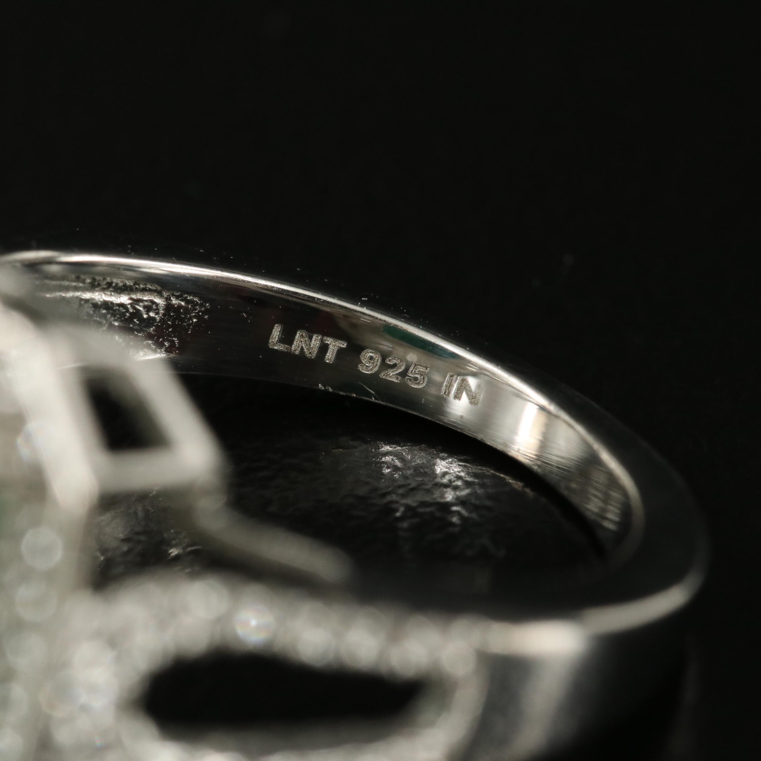 Sterling Beryl and White Topaz Ring Grouping