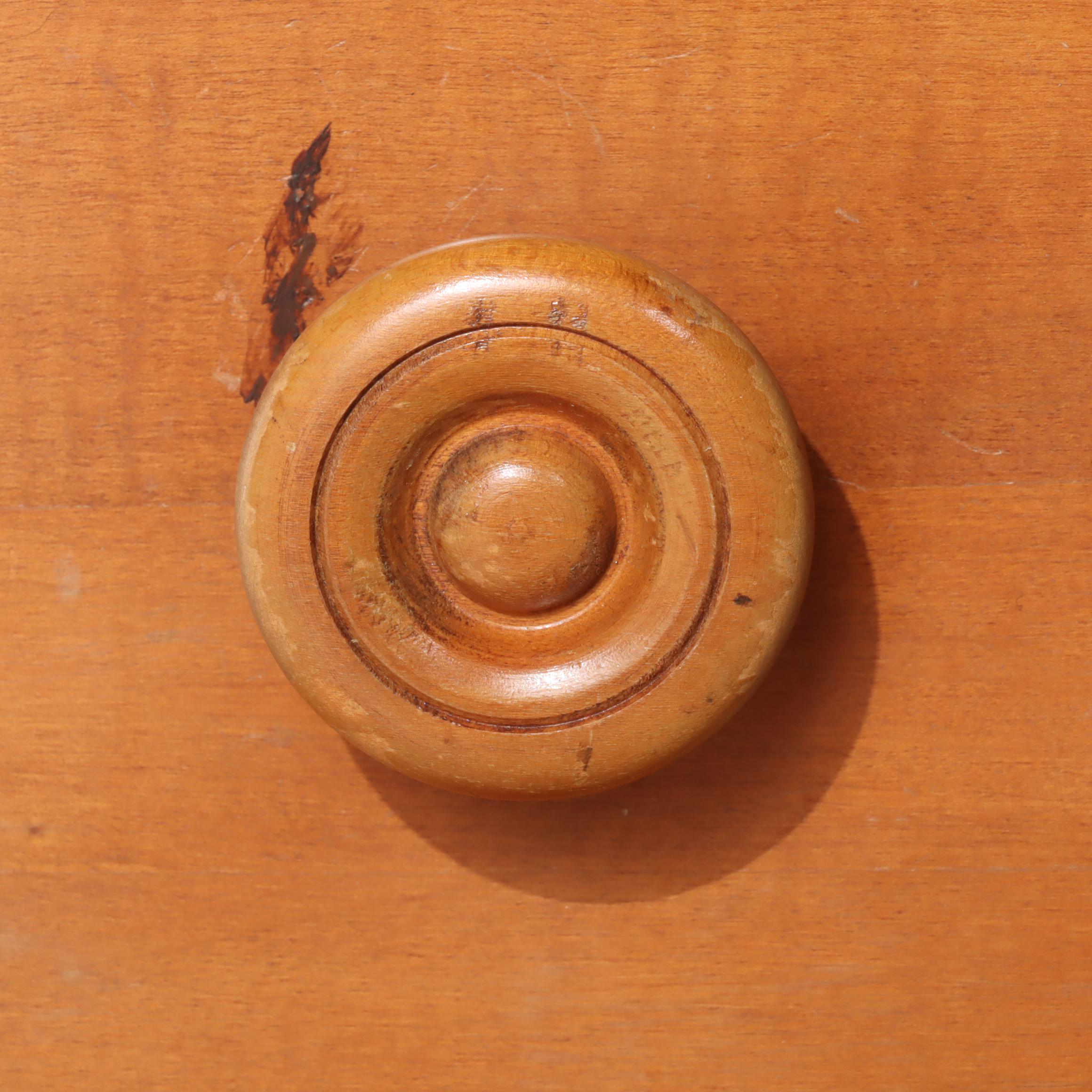 American Colonial Style Maple Vanity Table and Stool, Mid-20th Century