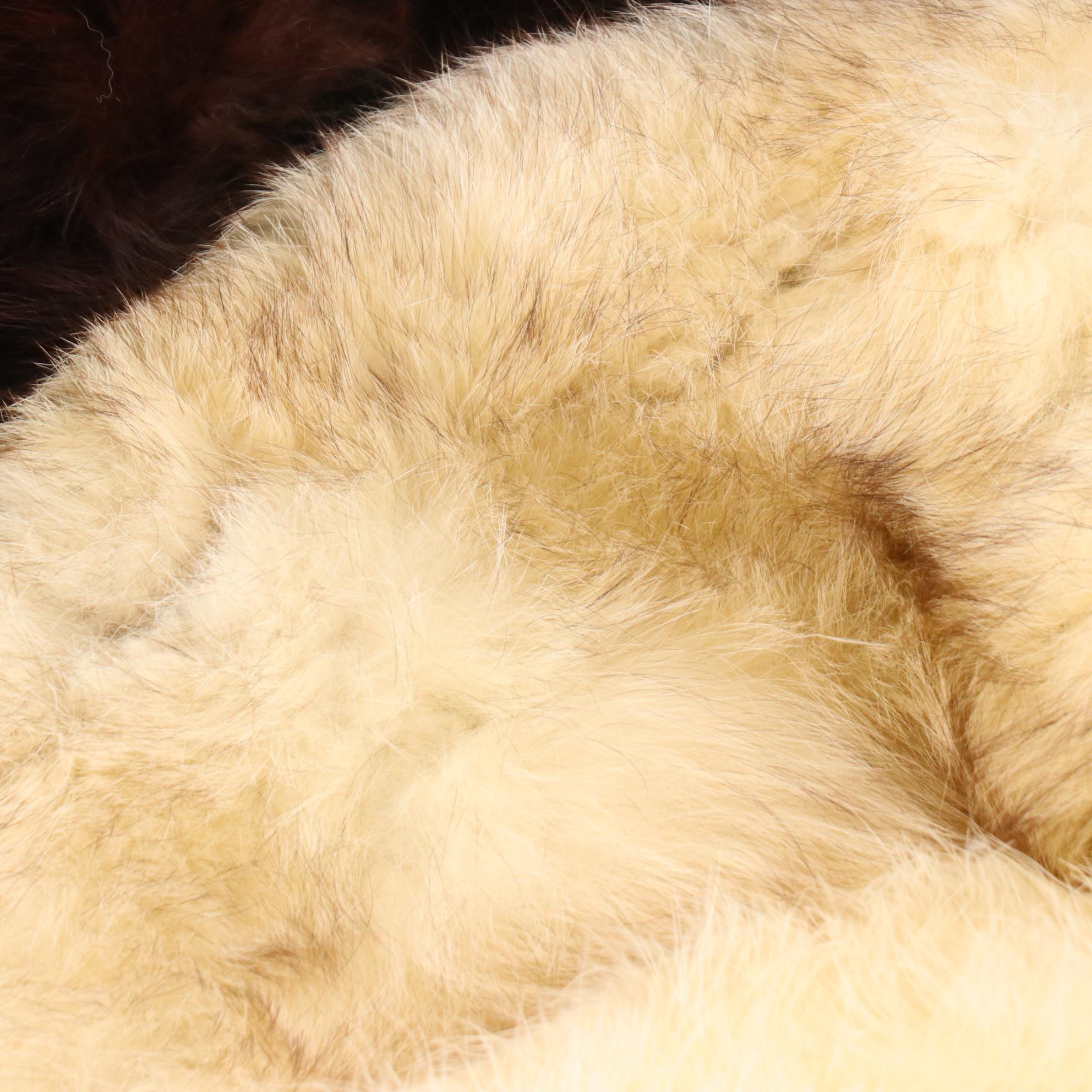 Sharon Kay Terry Marabou Feather, Fox Fur, and Black Bear Fur Collar Accessories