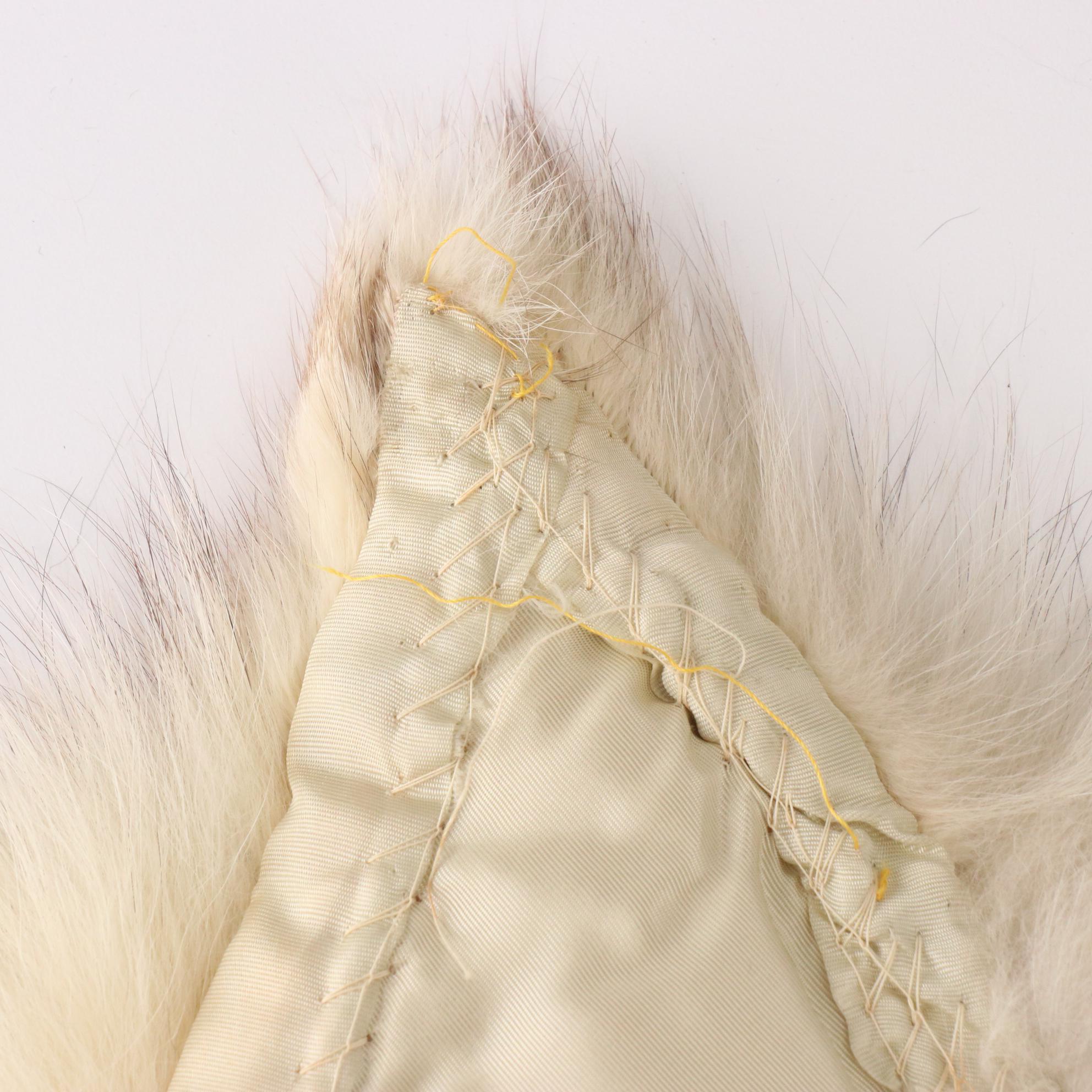 Sharon Kay Terry Marabou Feather, Fox Fur, and Black Bear Fur Collar Accessories