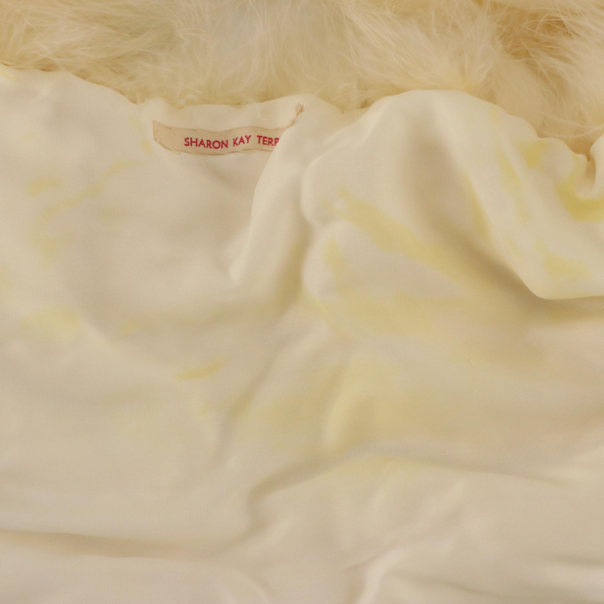 Sharon Kay Terry Marabou Feather, Fox Fur, and Black Bear Fur Collar Accessories