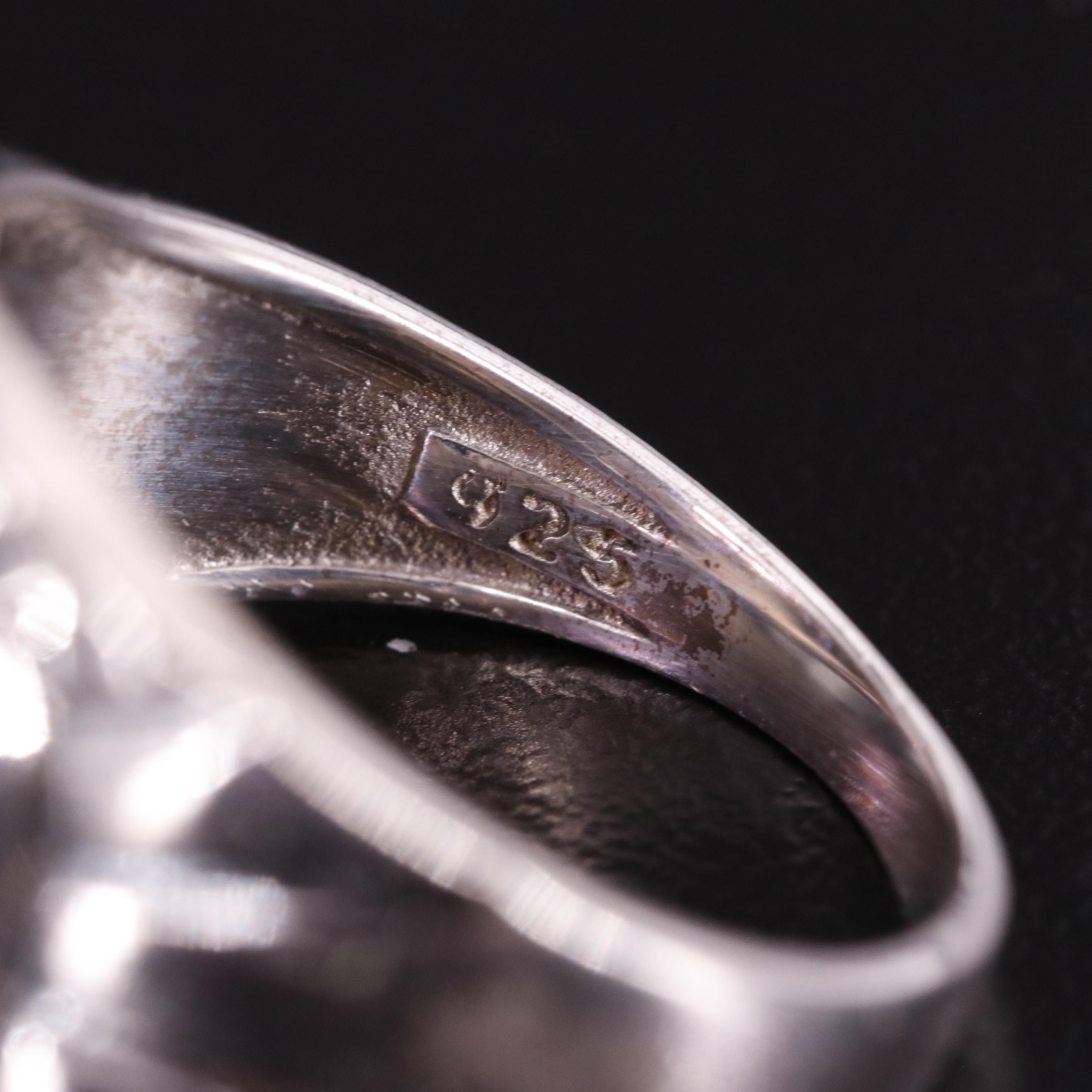 Sterling Amethyst Solitaire Ring