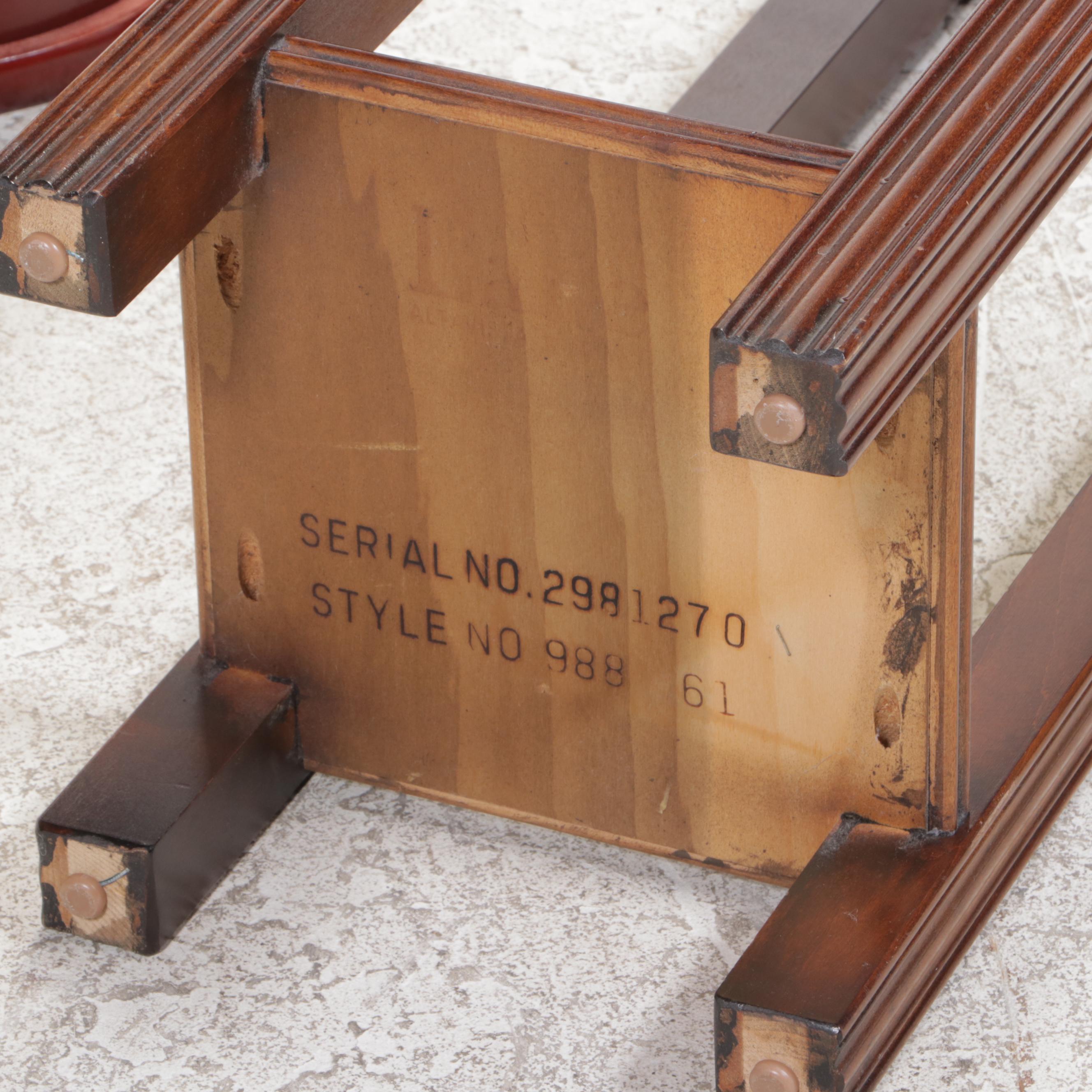 Lane Furniture Chippendale Style Plant Stand with Cherry-Stained Pedestal Stand