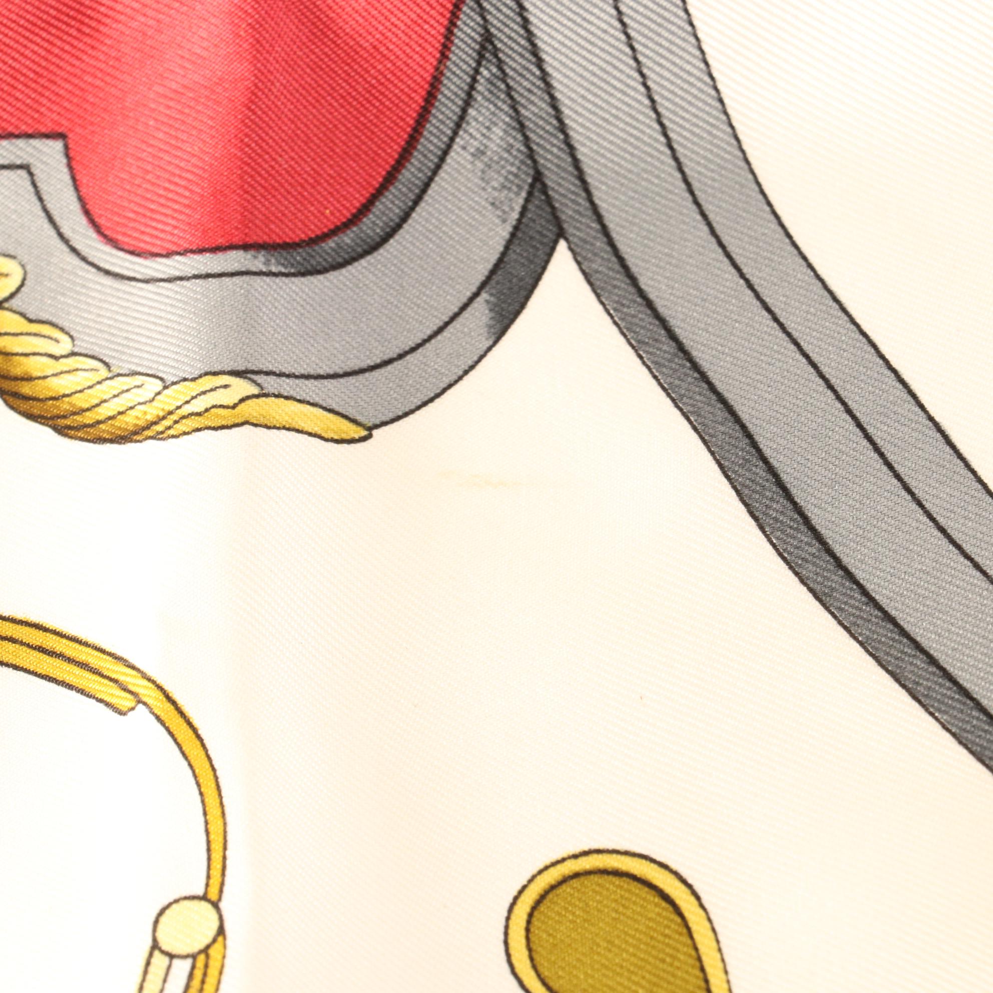 Hermès "Springs" Scarf 90 in Silk Twill