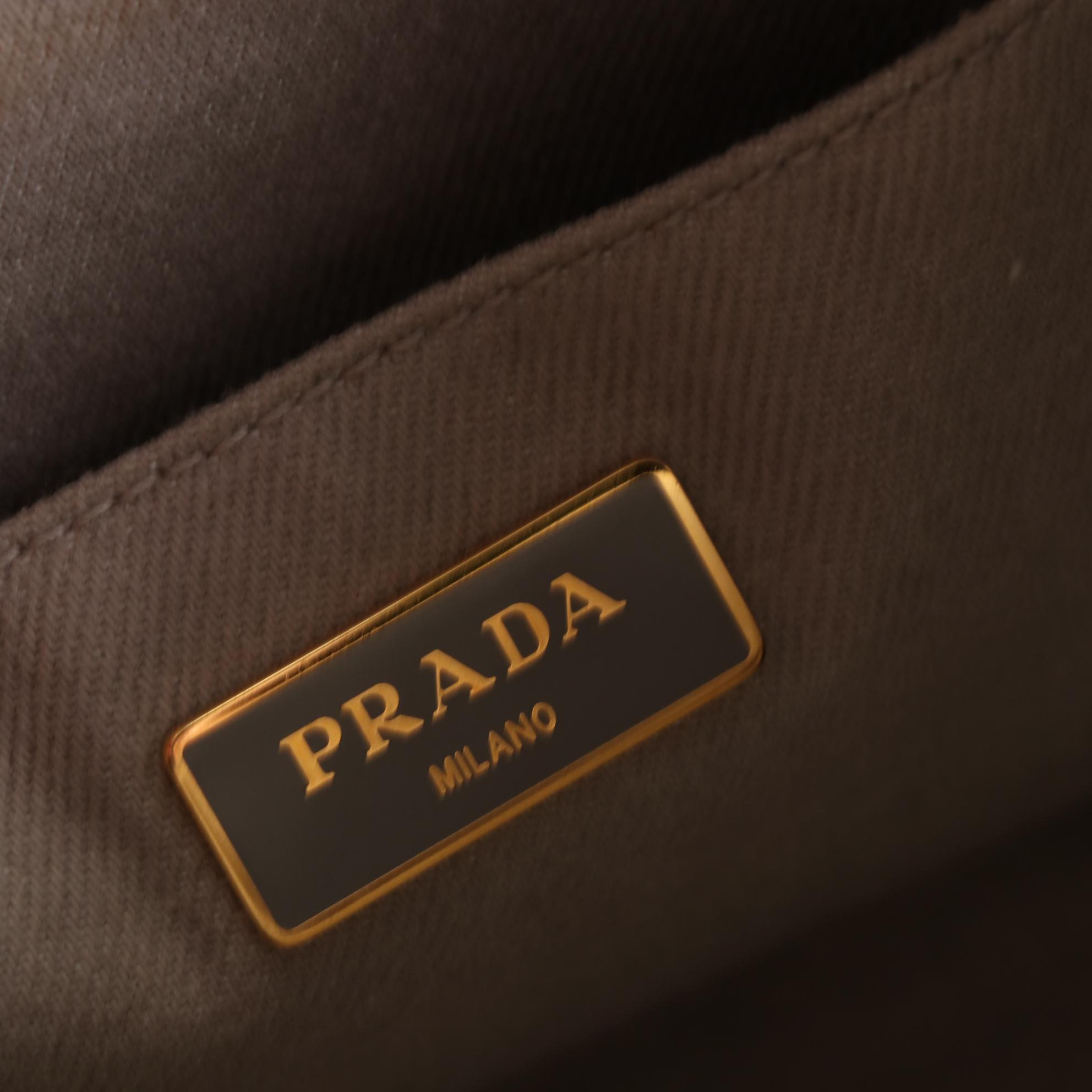 Prada Canapa Logo Large Canvas Tote Bag