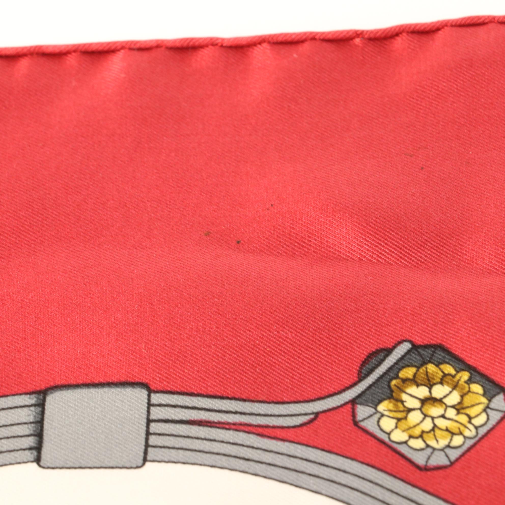 Hermès "Springs" Scarf 90 in Silk Twill