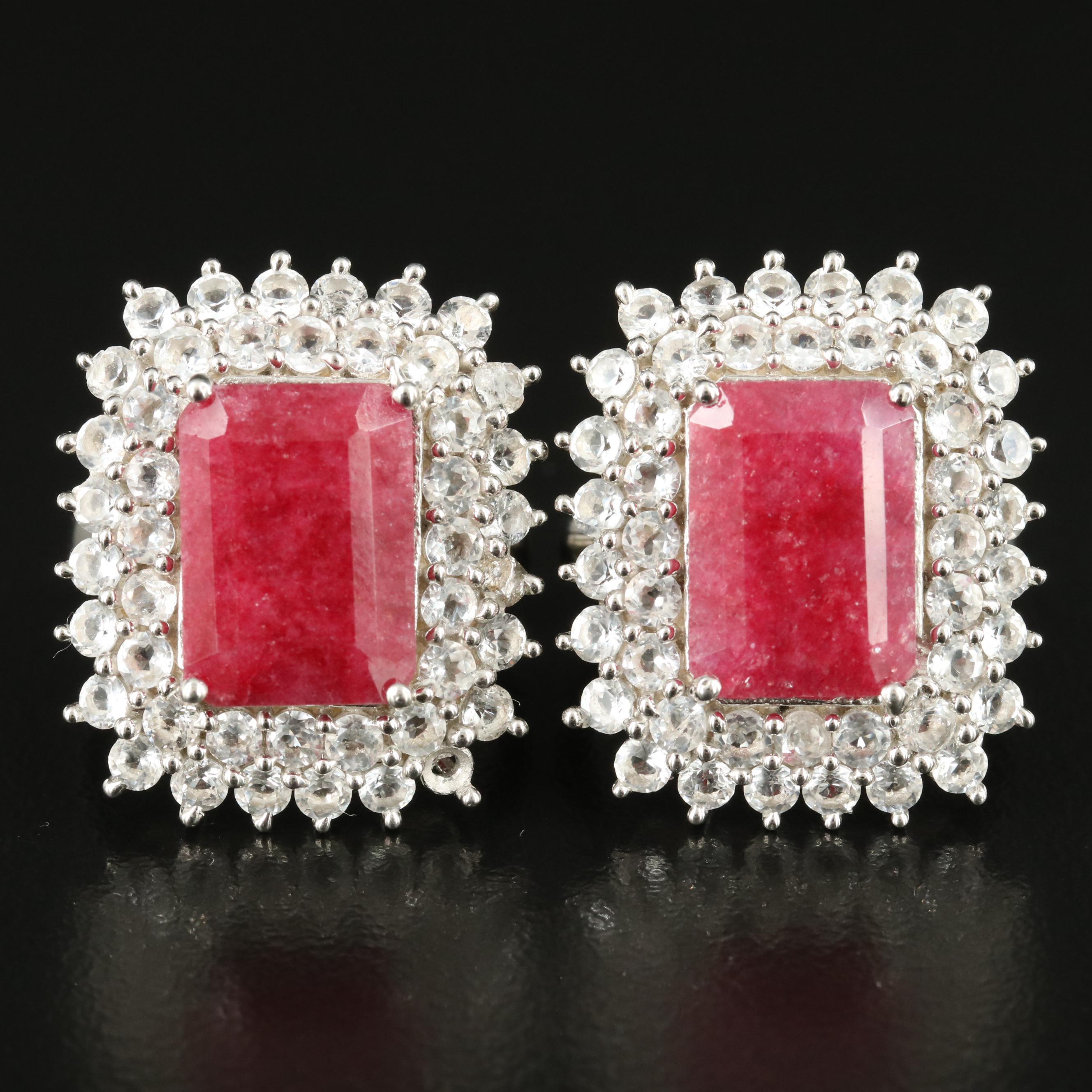 Sterling Beryl and White Topaz Rings