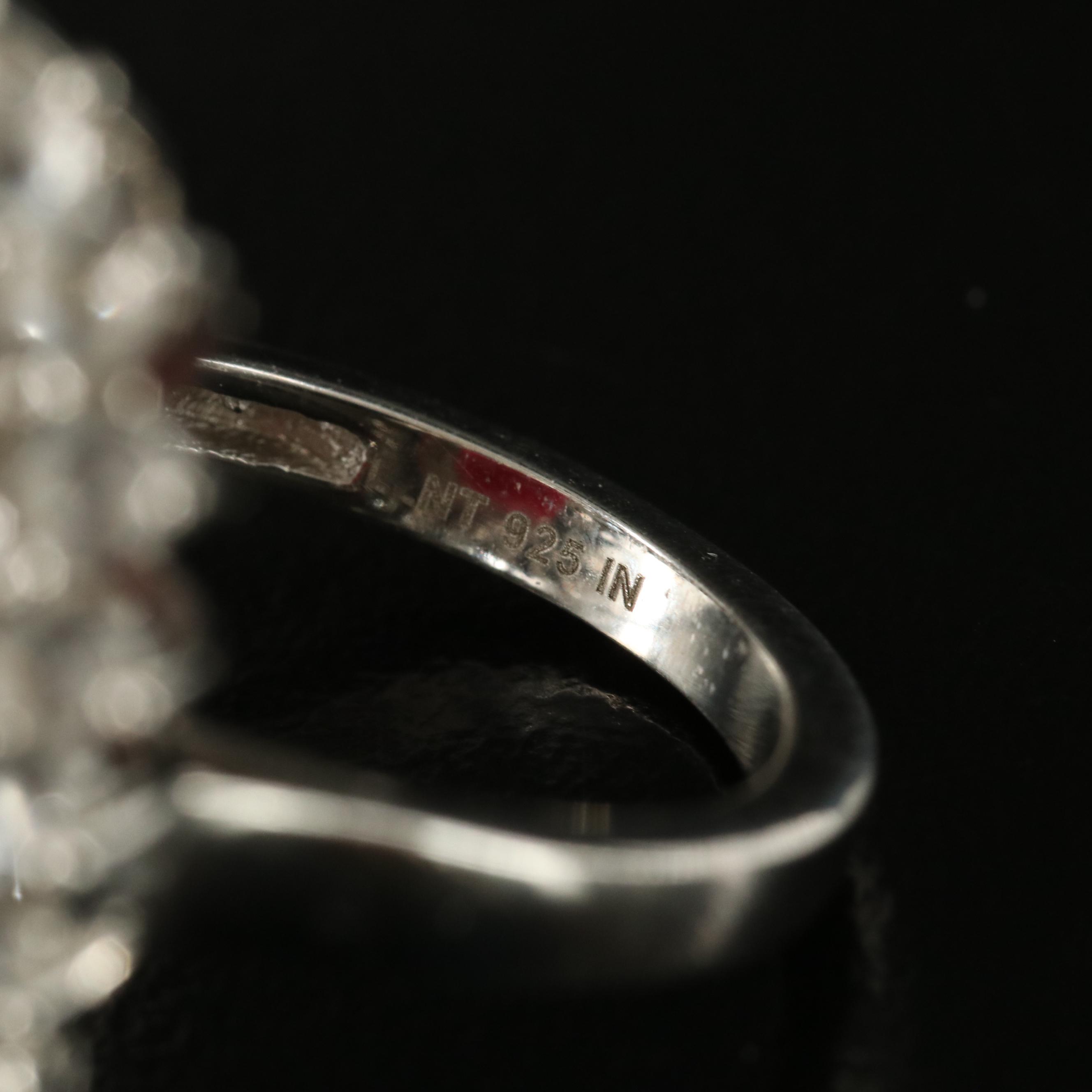 Sterling Beryl and White Topaz Rings