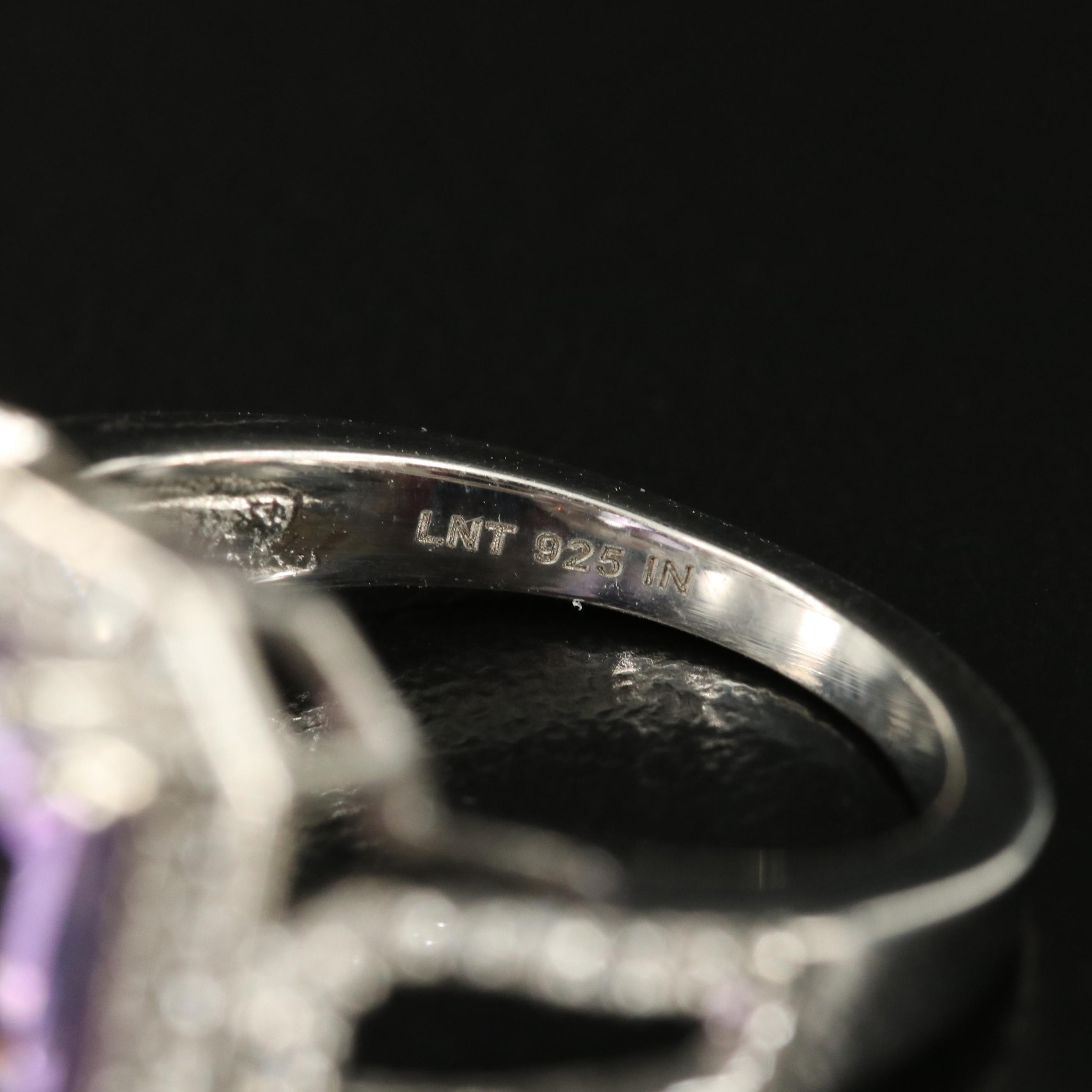 Sterling Amethyst and Topaz Rings