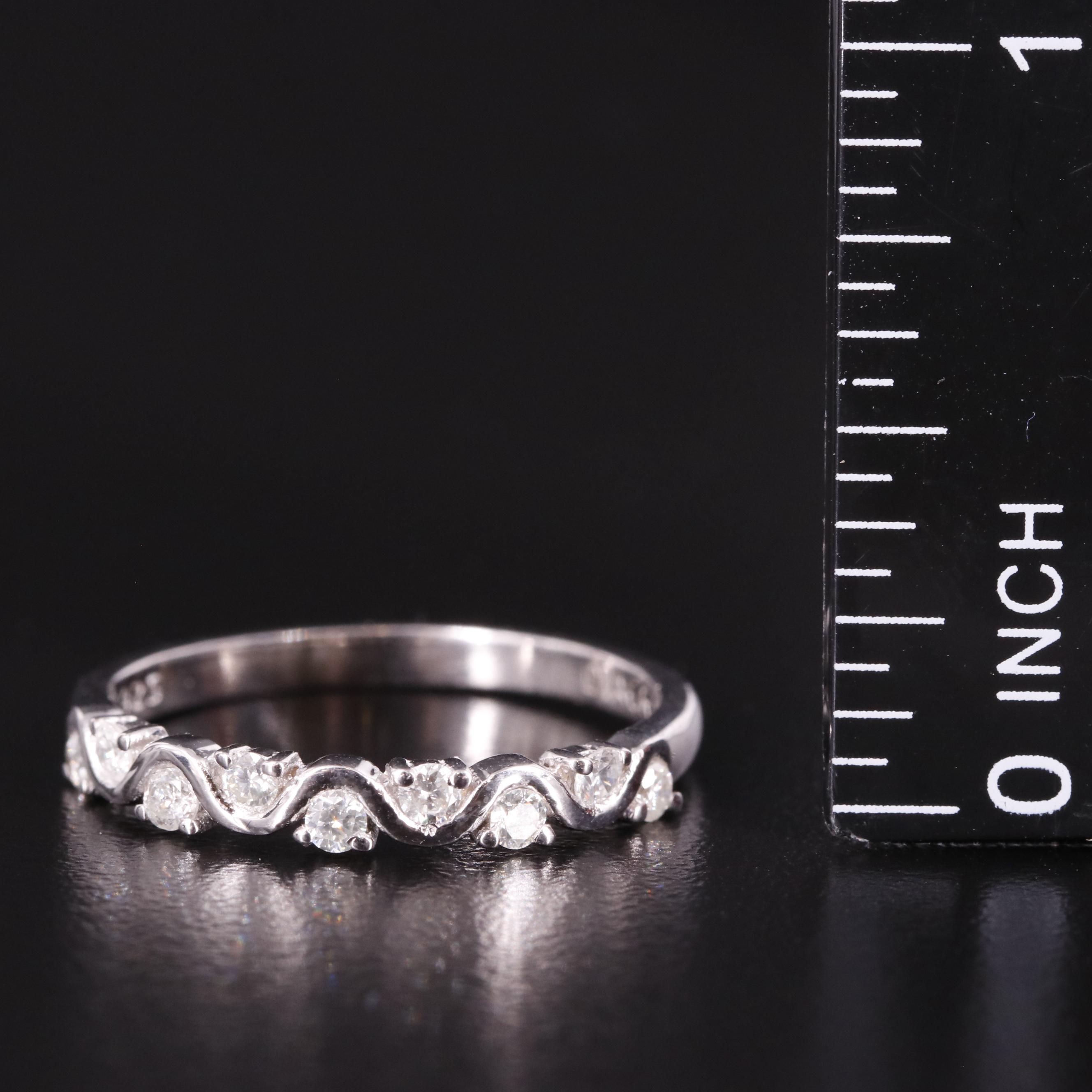 Sterling Diamond Band