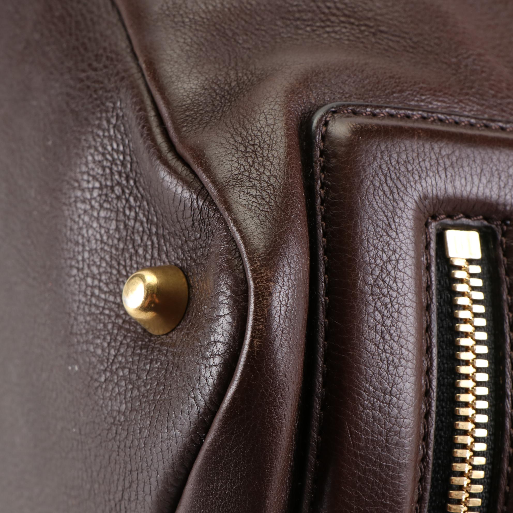 Chloé Cary Satchel in Brown Leather