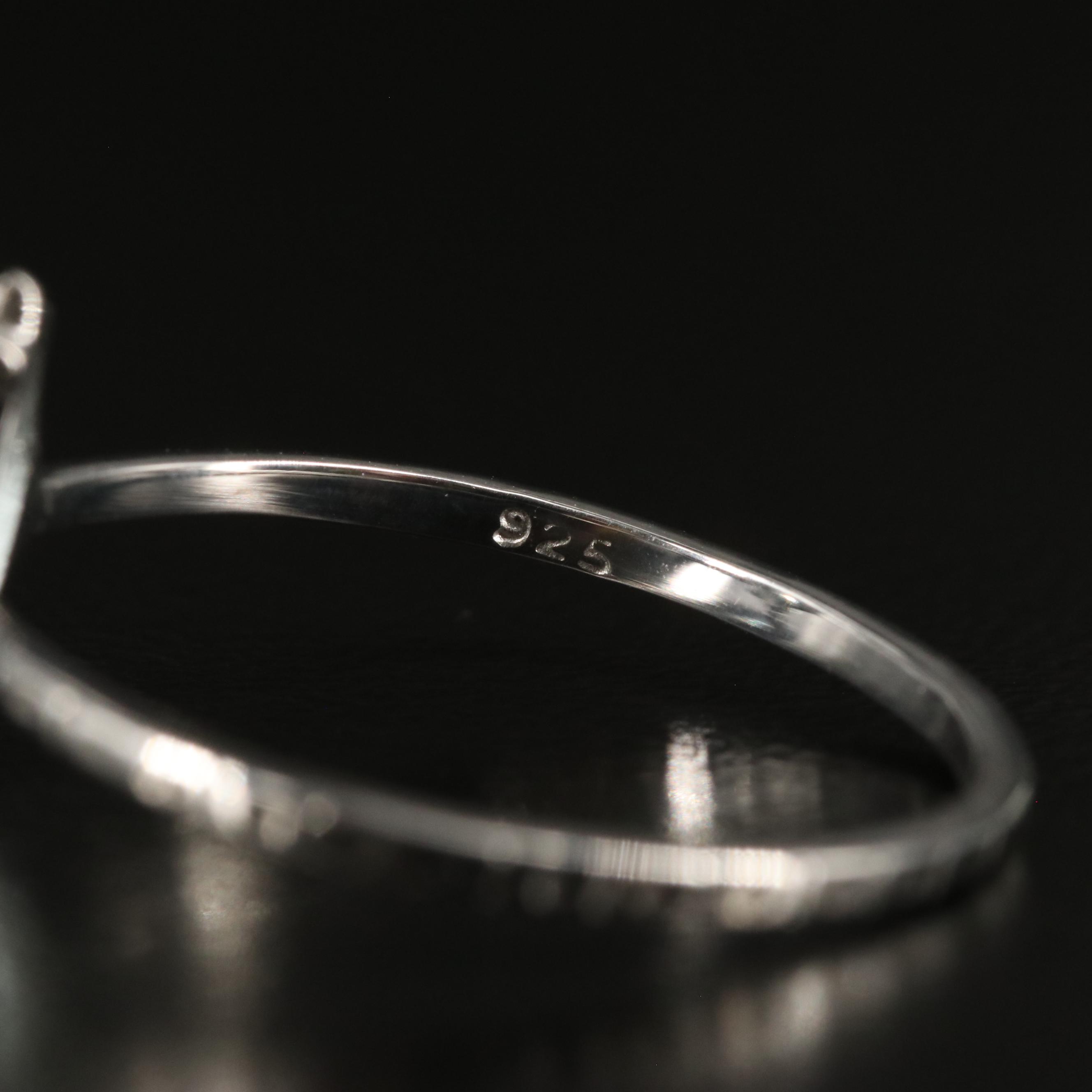 Sterling Blue Topaz Solitaire Ring