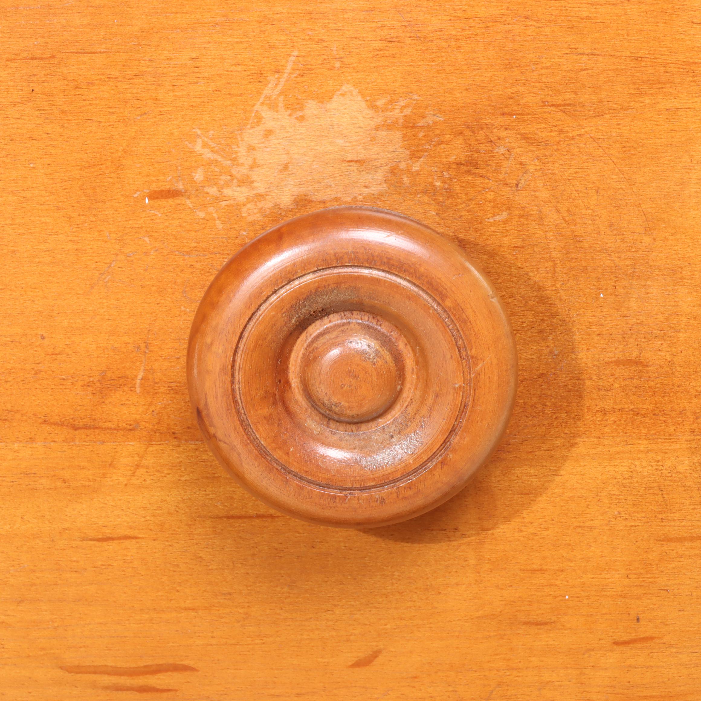 American Colonial Style Maple Six-Drawer Chest, Mid-20th Century