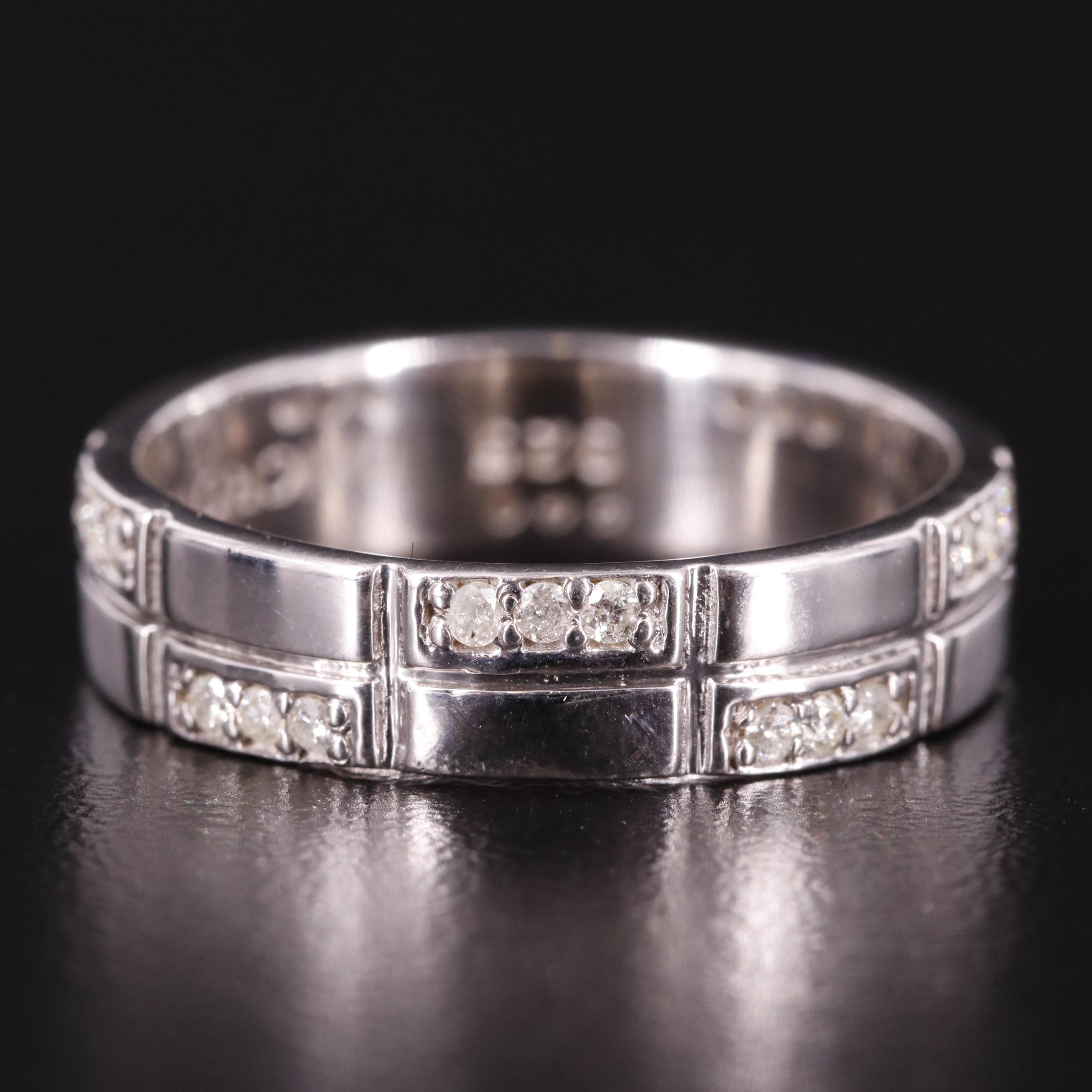 Sterling Diamond Band