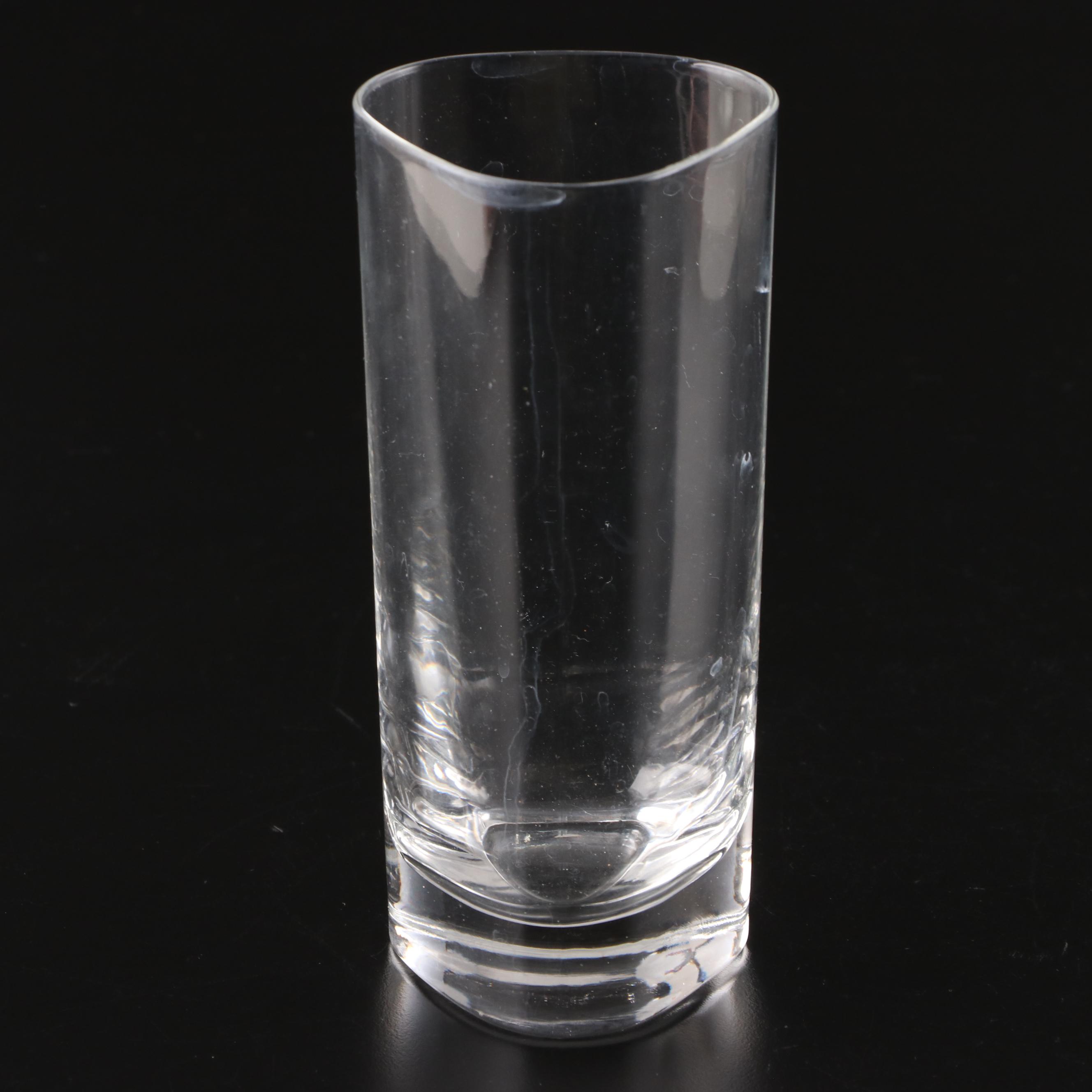 Contemporary Triangular Water and Old Fashioned Glasses