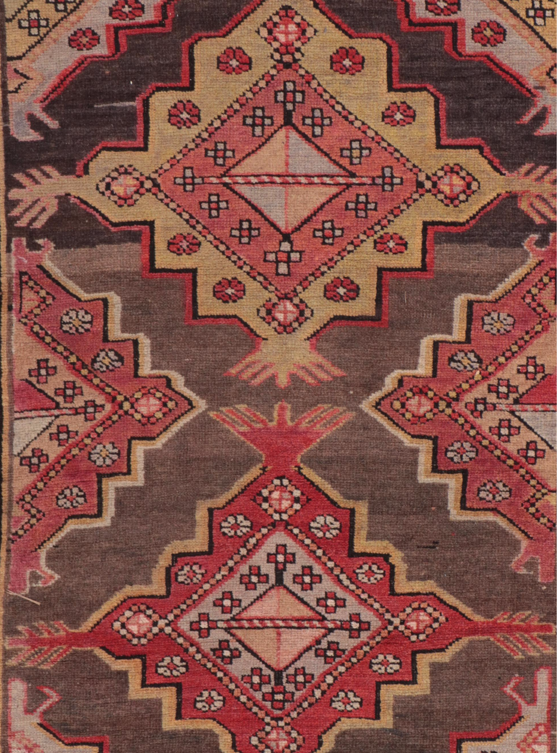 3'9 x 7'11 Hand-Knotted Signed Turkish Konya Long Area Rug