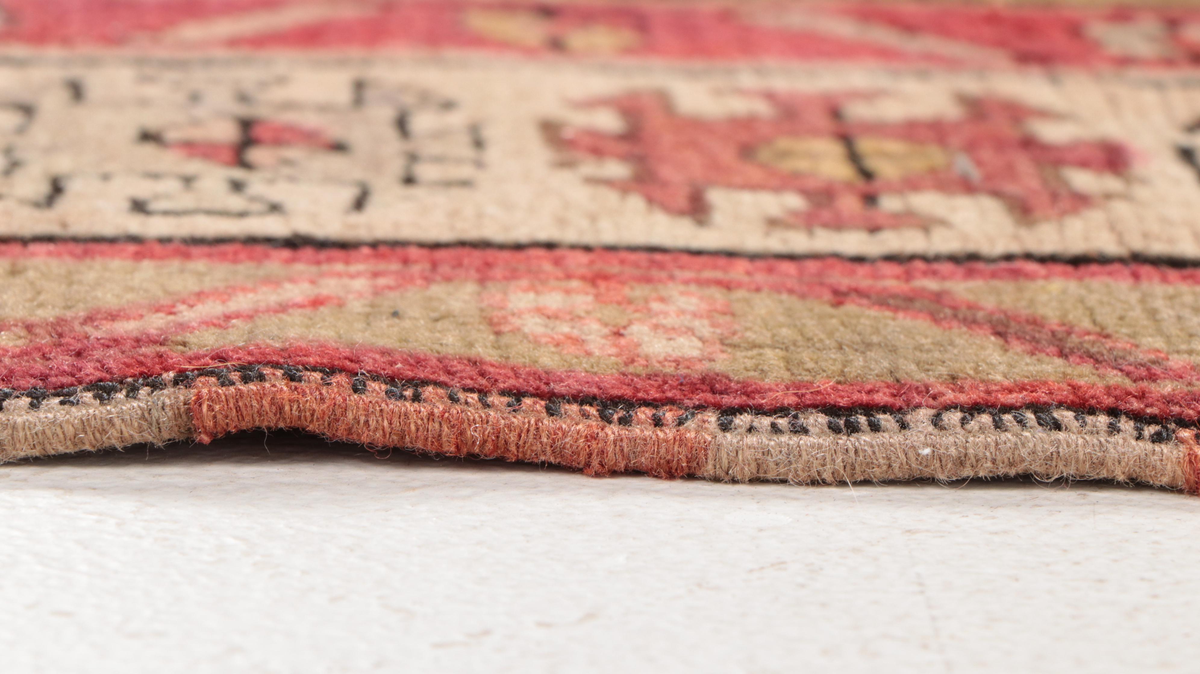 3'9 x 7'11 Hand-Knotted Signed Turkish Konya Long Area Rug