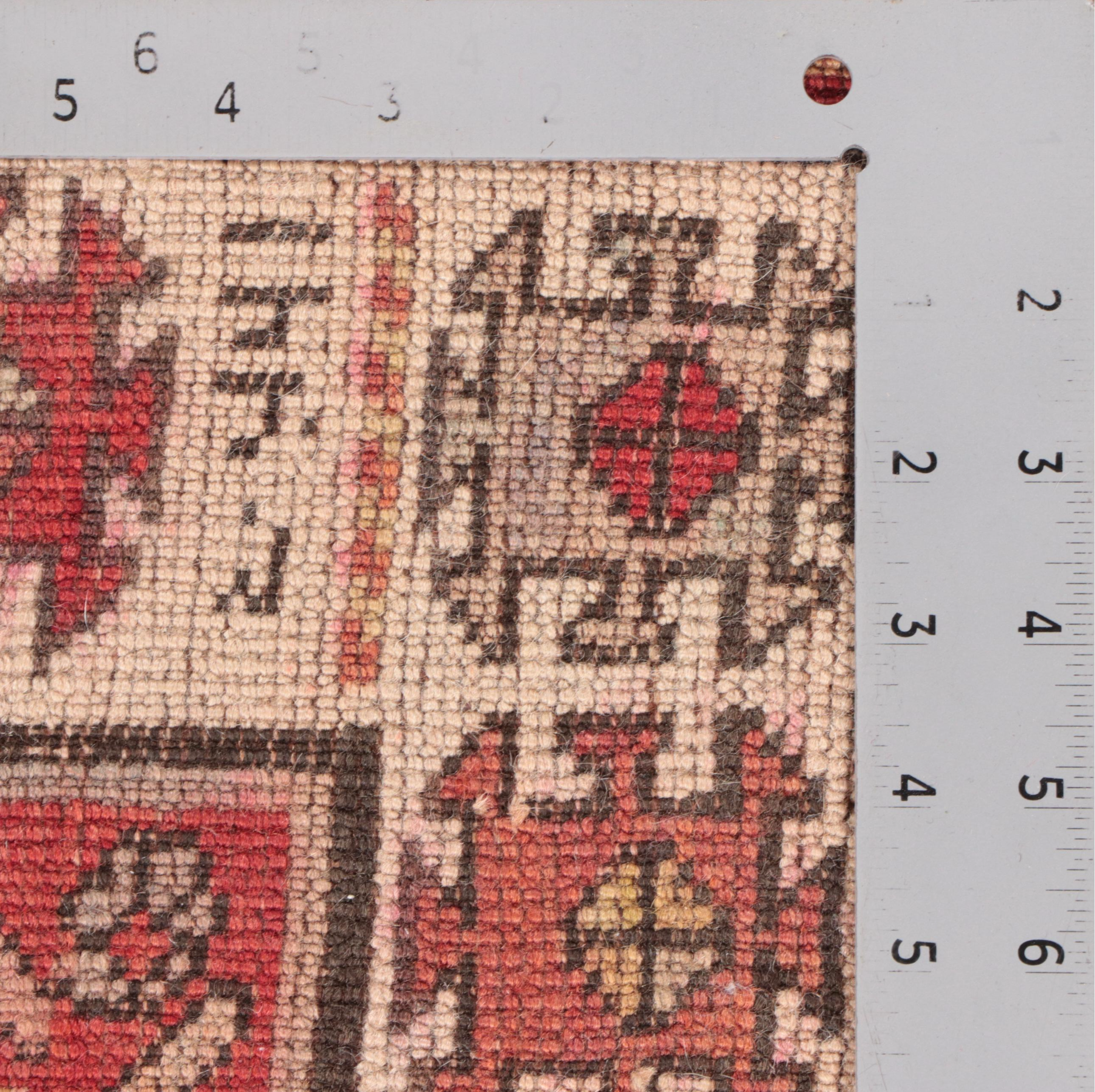 3'9 x 7'11 Hand-Knotted Signed Turkish Konya Long Area Rug