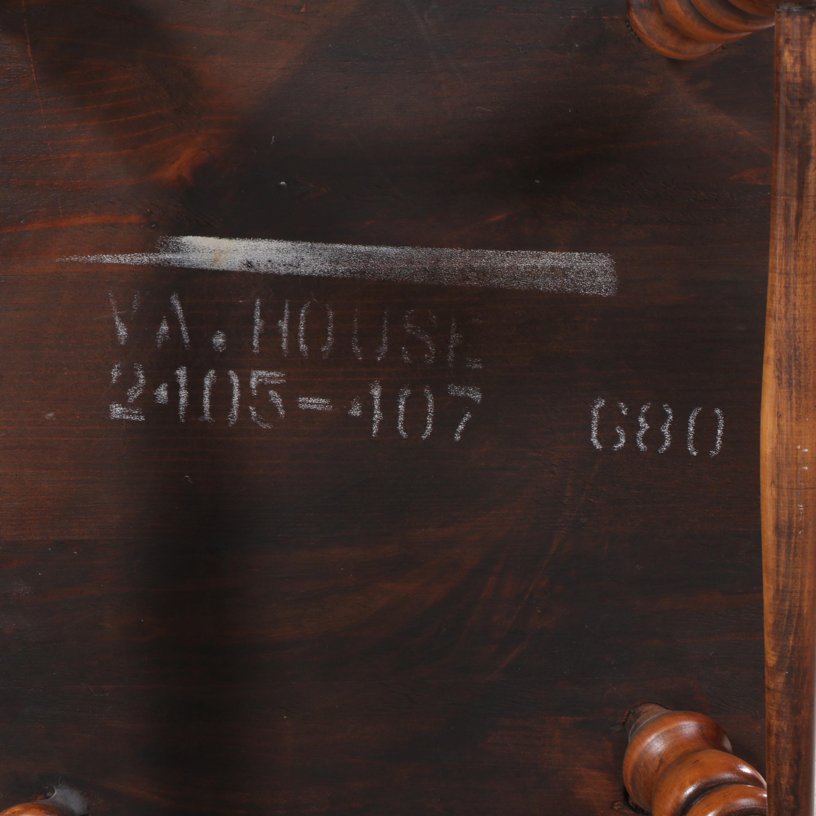 Virginia House Early American Style Wooden Press-Back Rocking Armchair