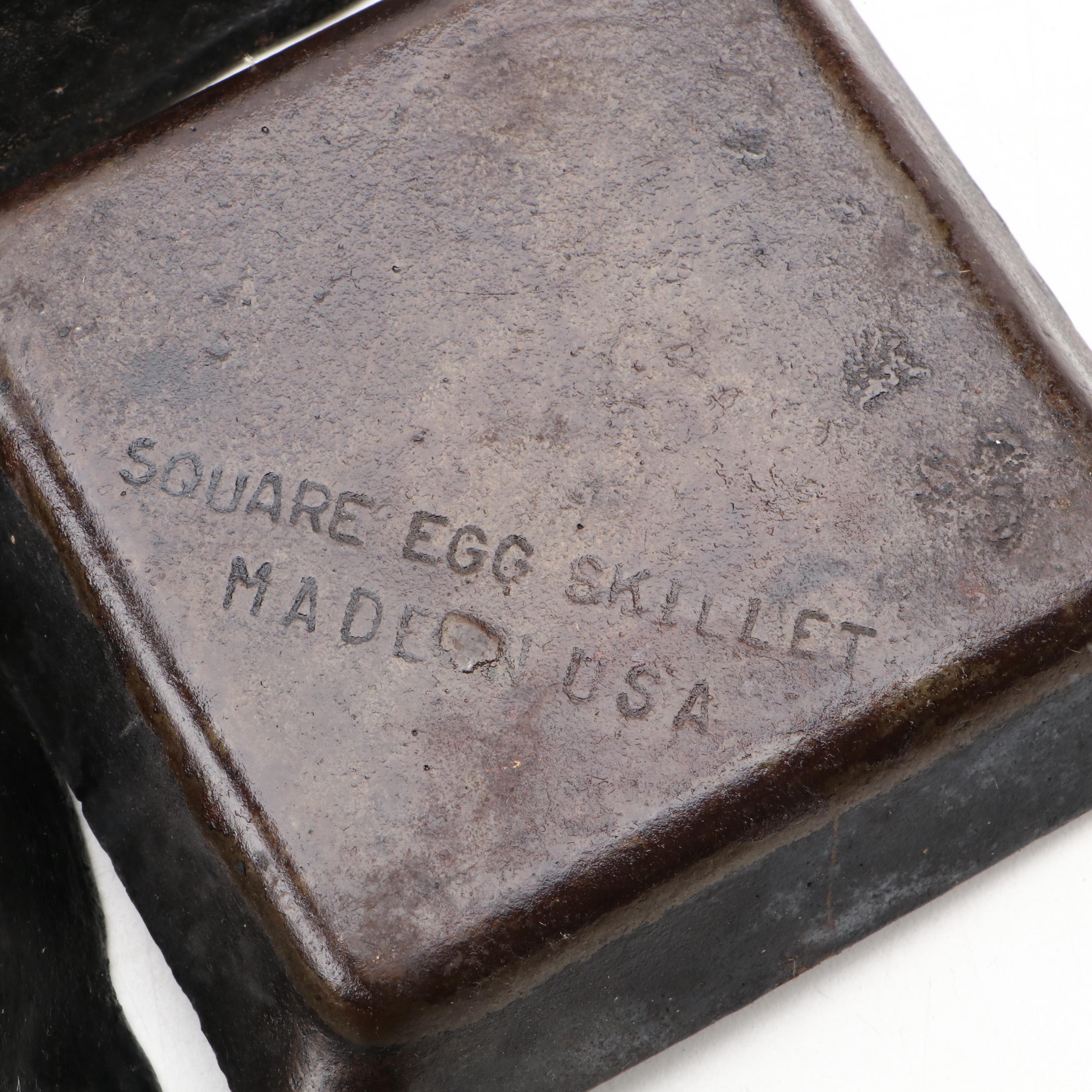 Griswold and Other Cast Iron Pans with Blue Bird Pie Pans and Other Kitchenware