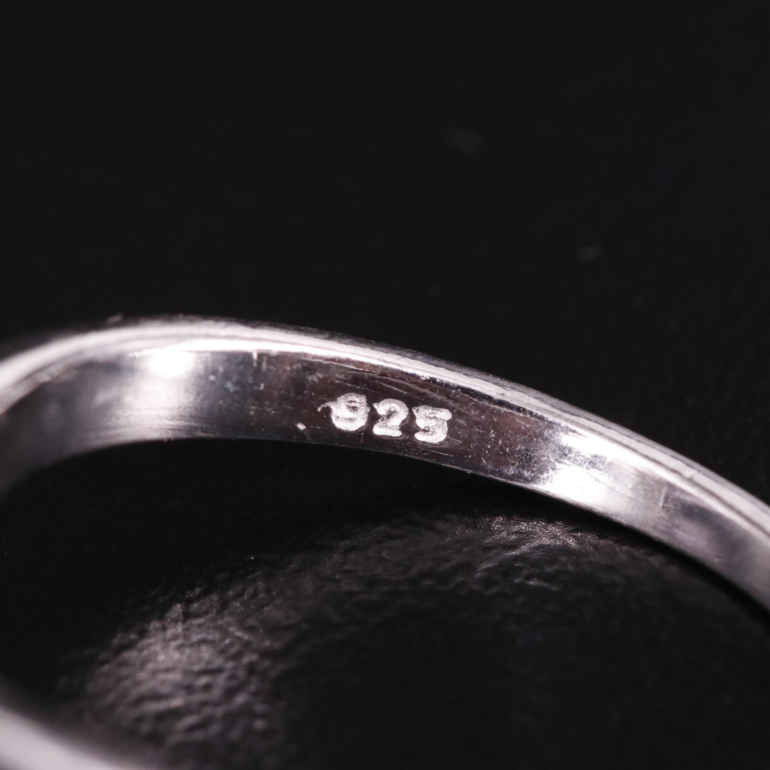 Sterling Amethyst Solitaire Ring