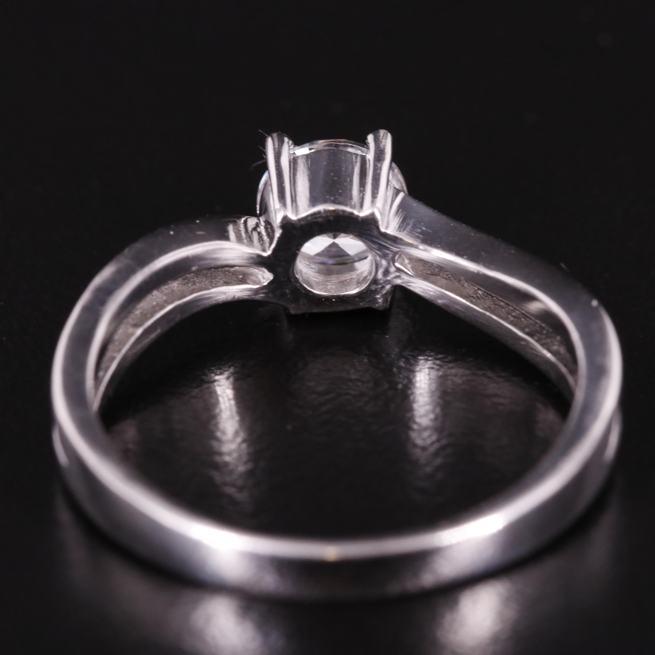 Sterling Cubic Zirconia Solitaire Ring