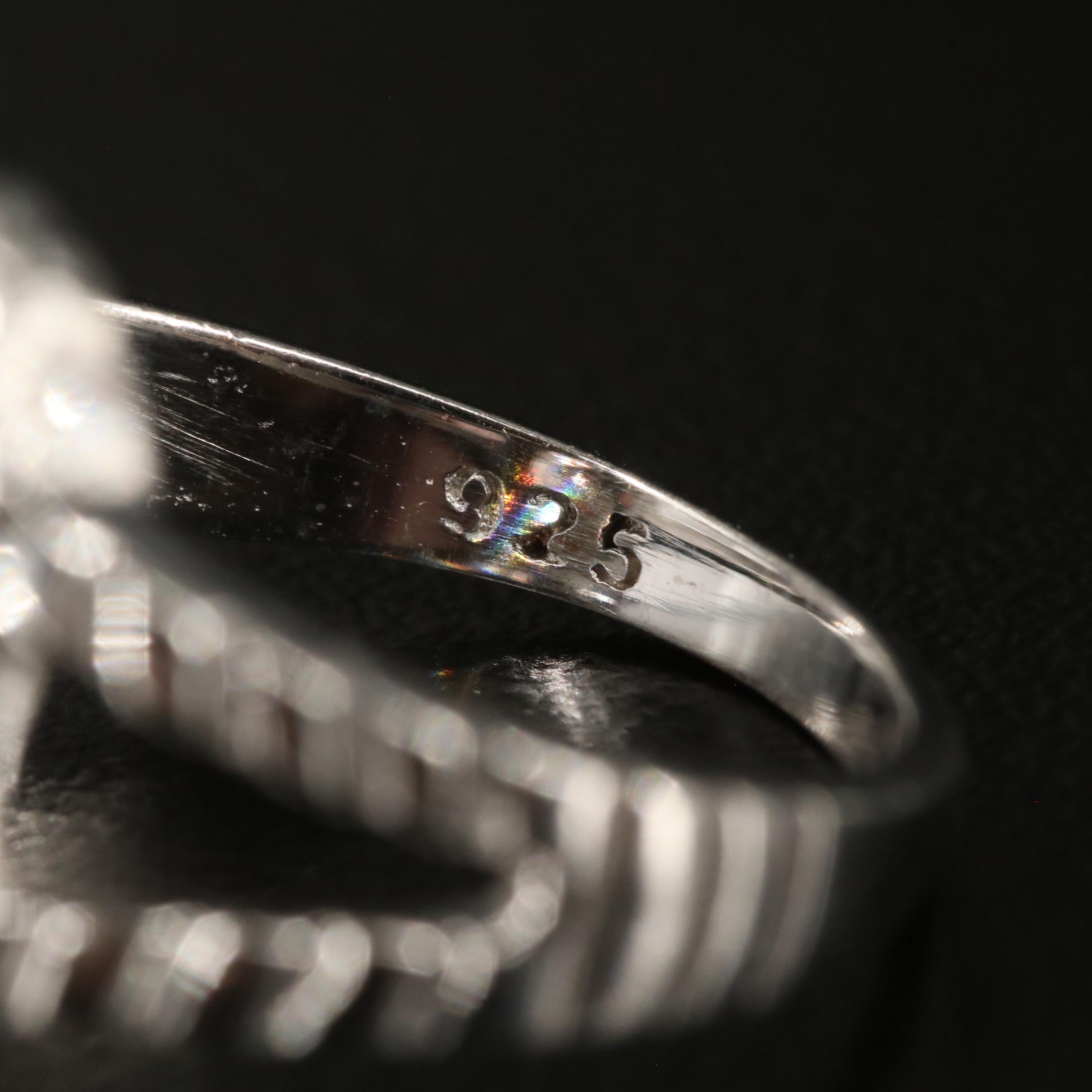 Sterling Smoky Quartz Tapered Ring