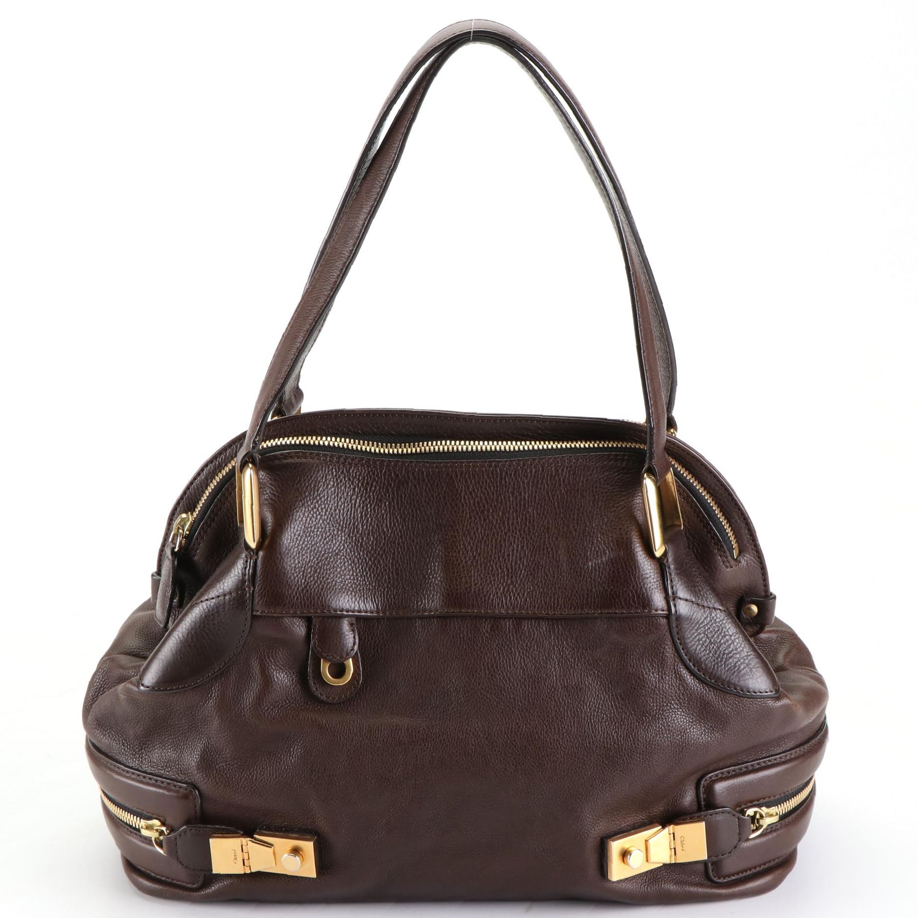 Chloé Cary Satchel in Brown Leather