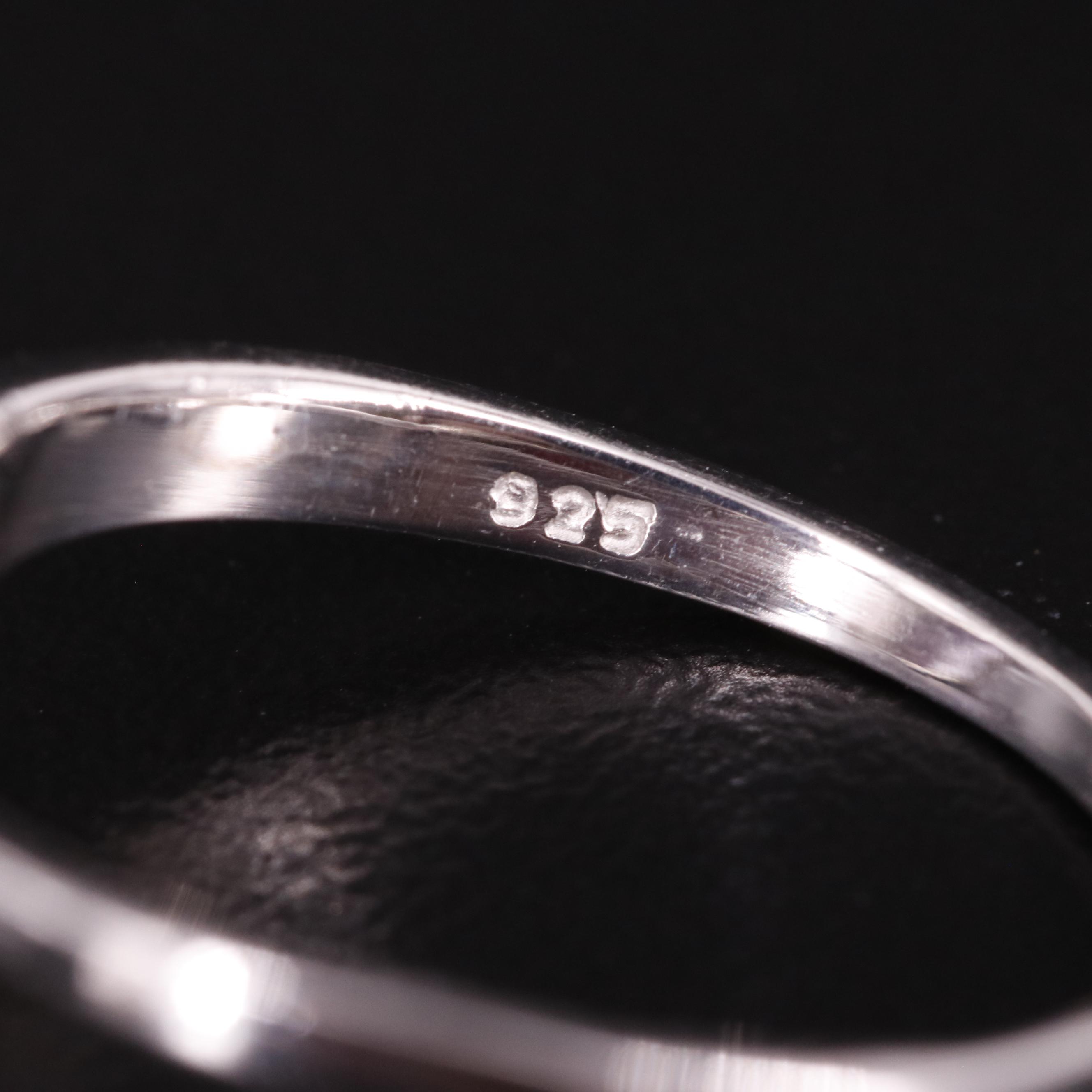 Sterling Amethyst Solitaire Ring