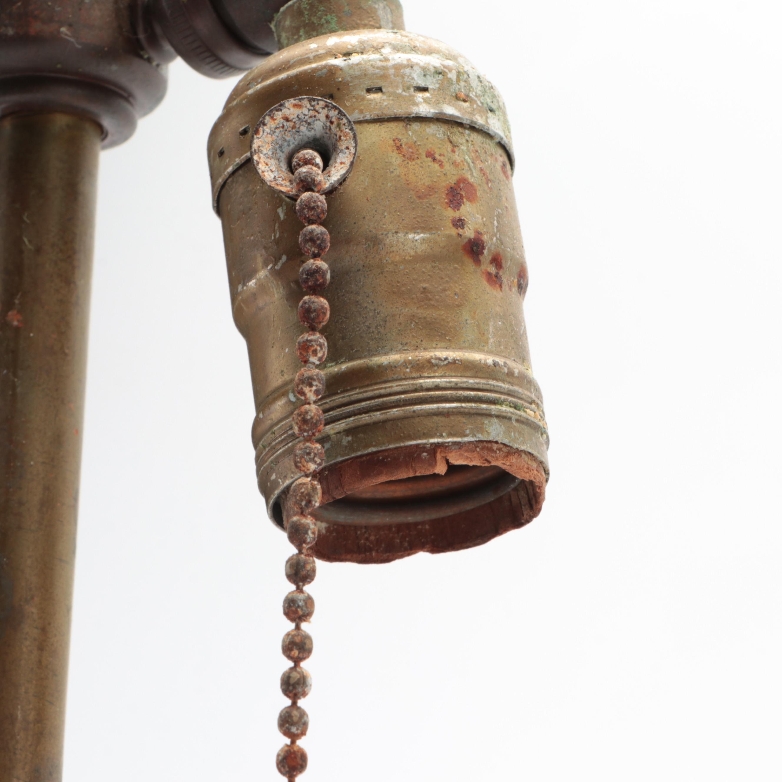 Chinese Flambé Sang de Boeuf Glazed Porcelain Vase Table Lamp