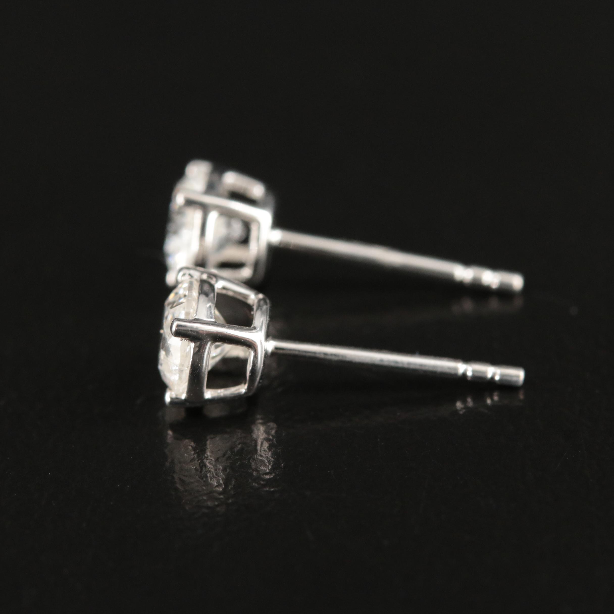 14K 0.97 CTW Diamond Stud Earrings