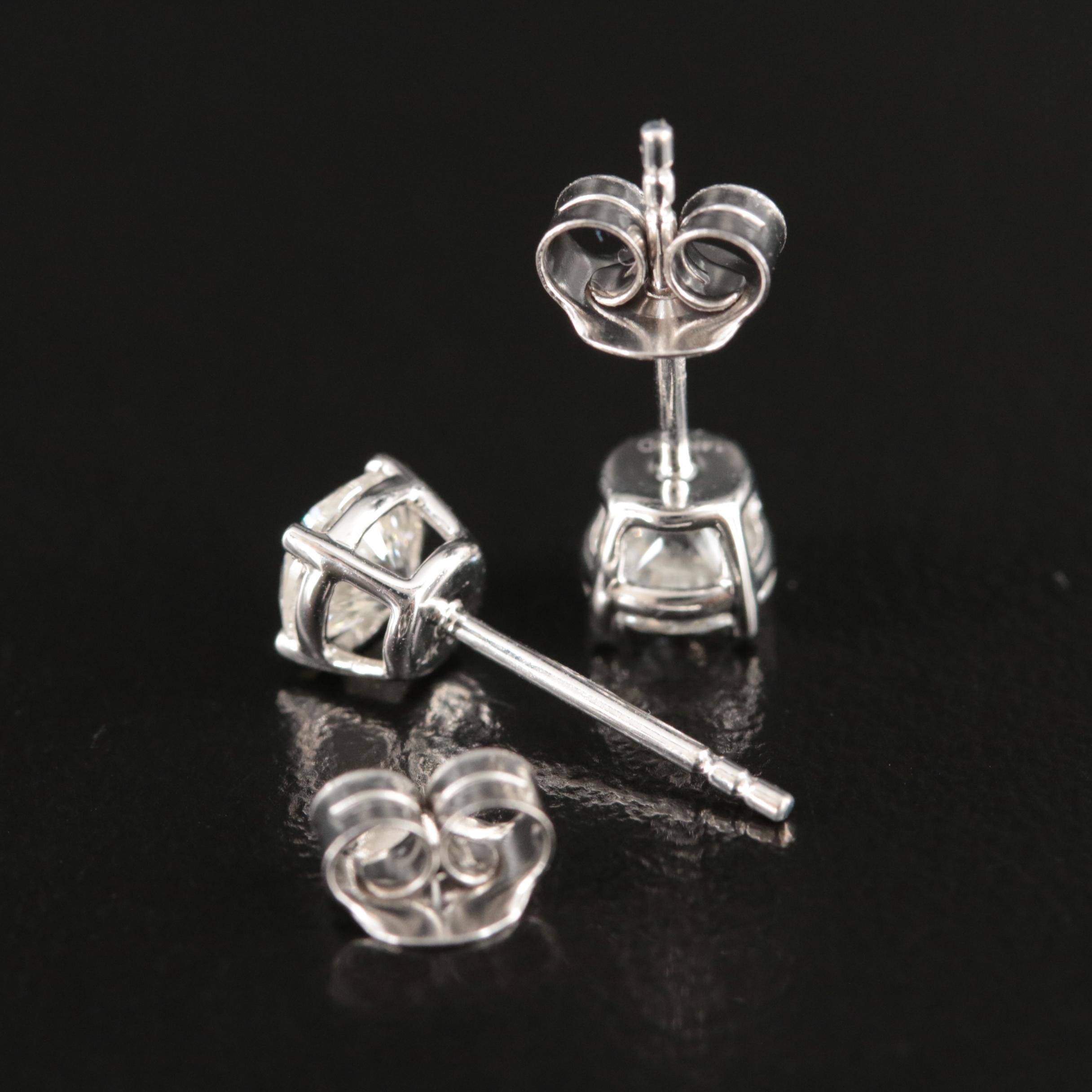 14K 0.97 CTW Diamond Stud Earrings