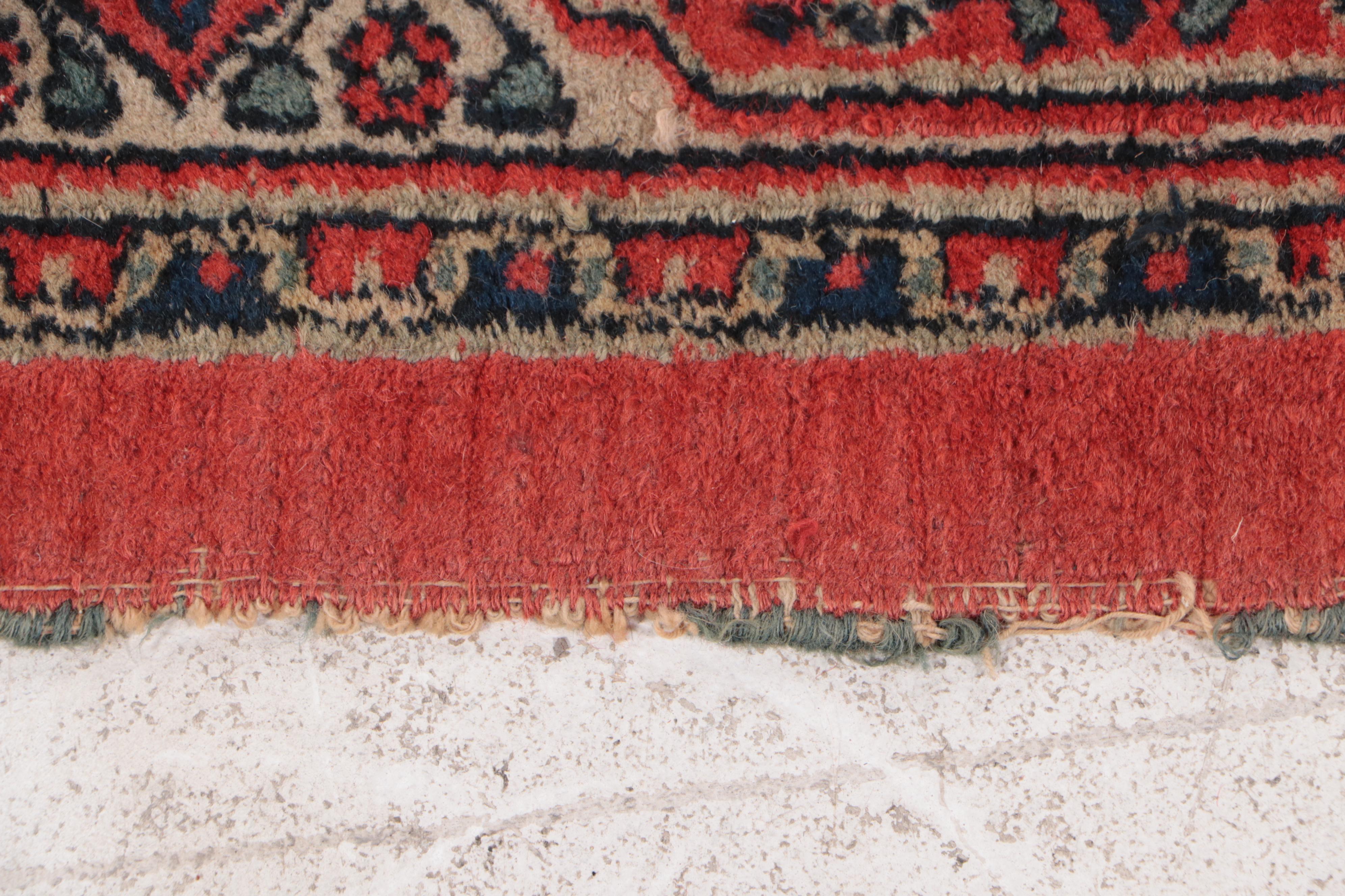 10'8 x 13'2 Hand-Knotted Persian Bijar Area Rug, Semi-Antique