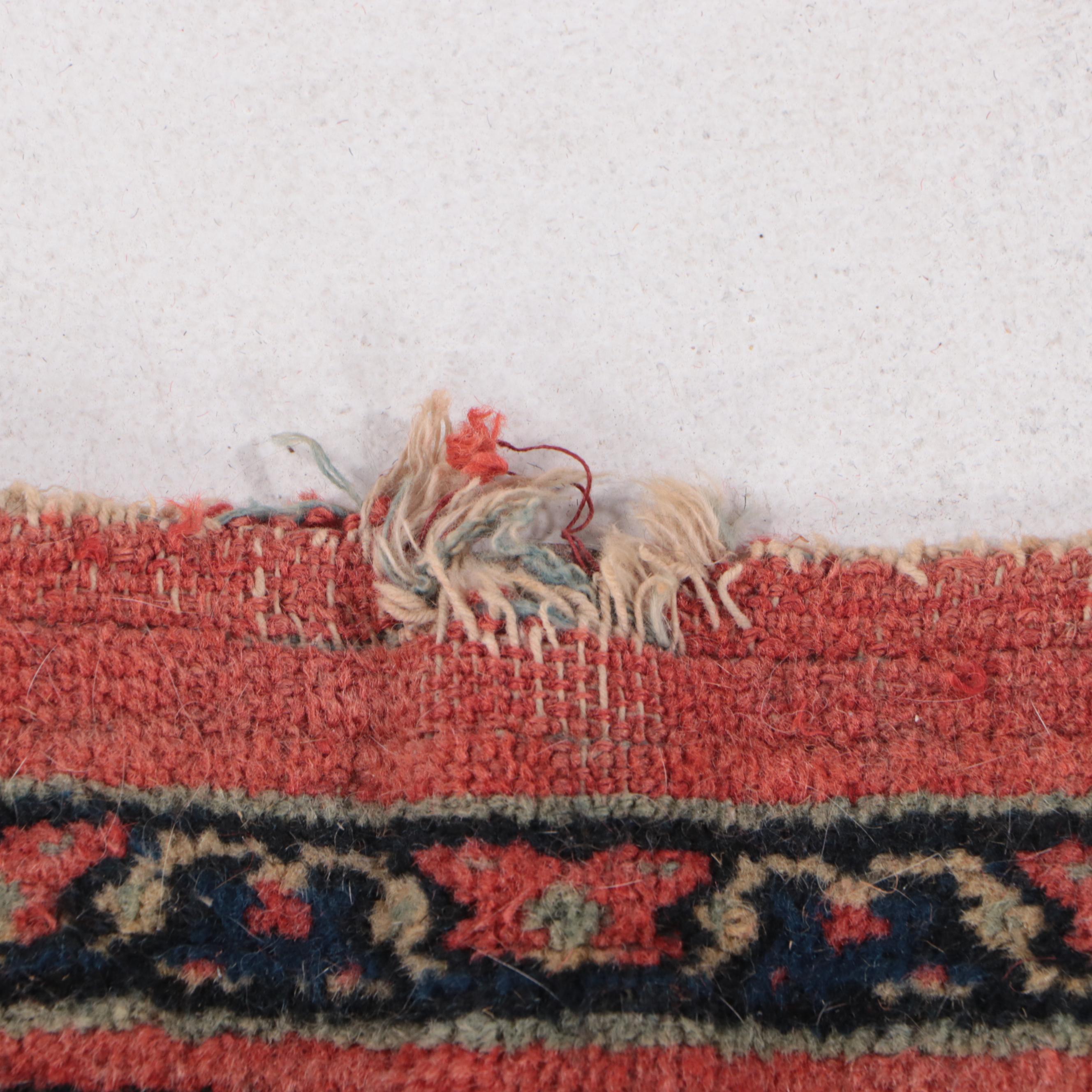 10'8 x 13'2 Hand-Knotted Persian Bijar Area Rug, Semi-Antique