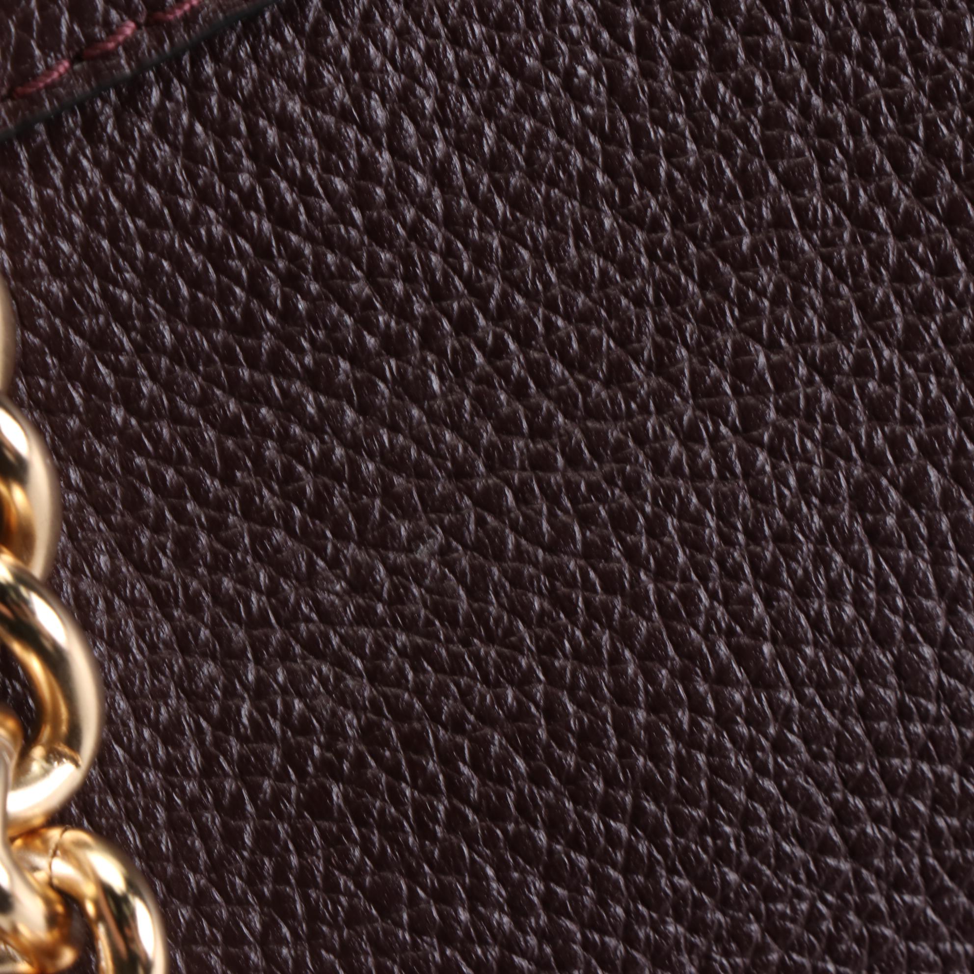 Coach Grained Leather Shoulder Bag