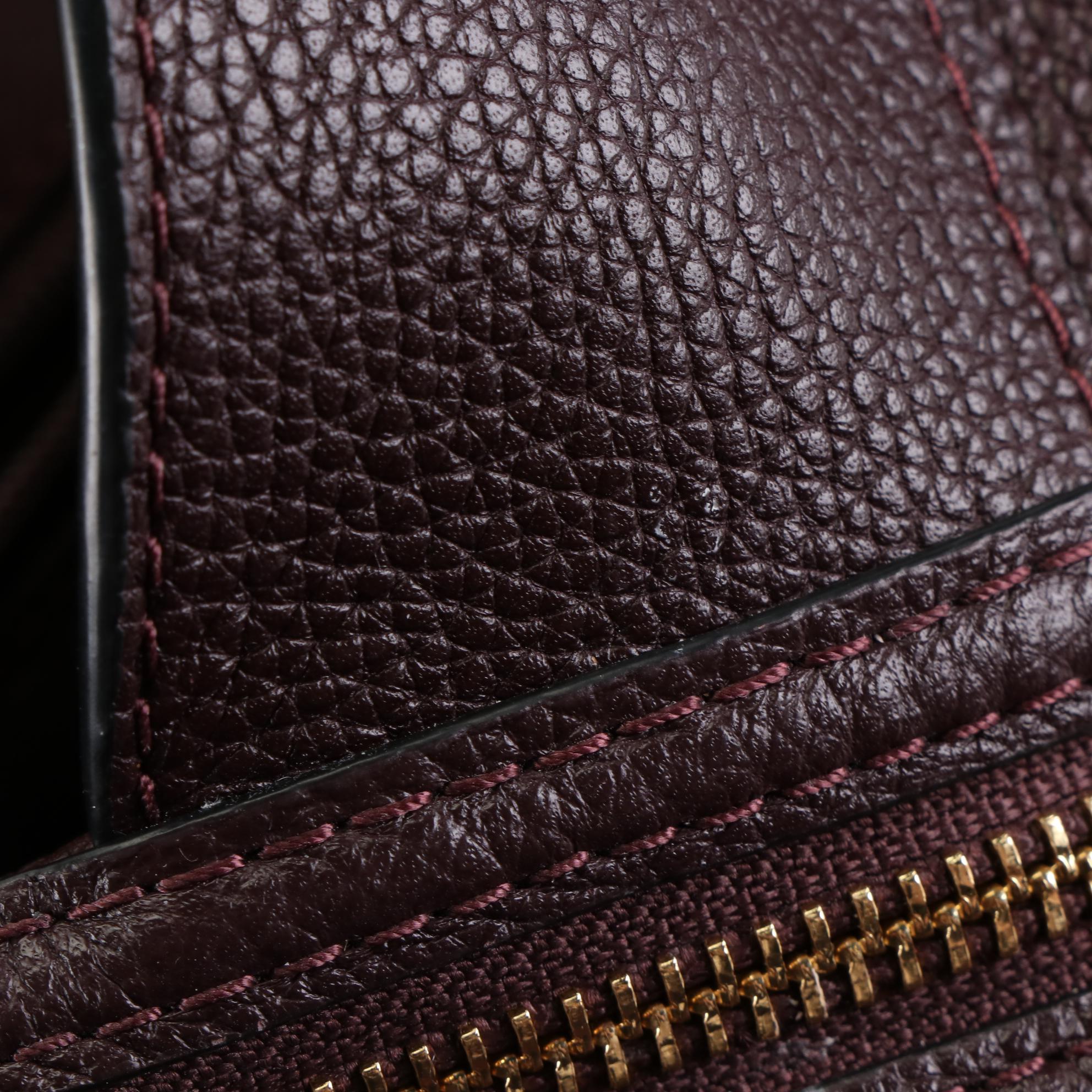 Coach Grained Leather Shoulder Bag