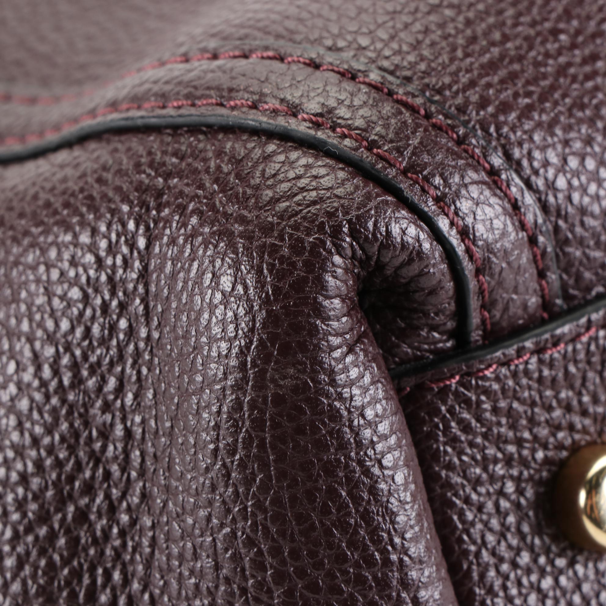 Coach Grained Leather Shoulder Bag