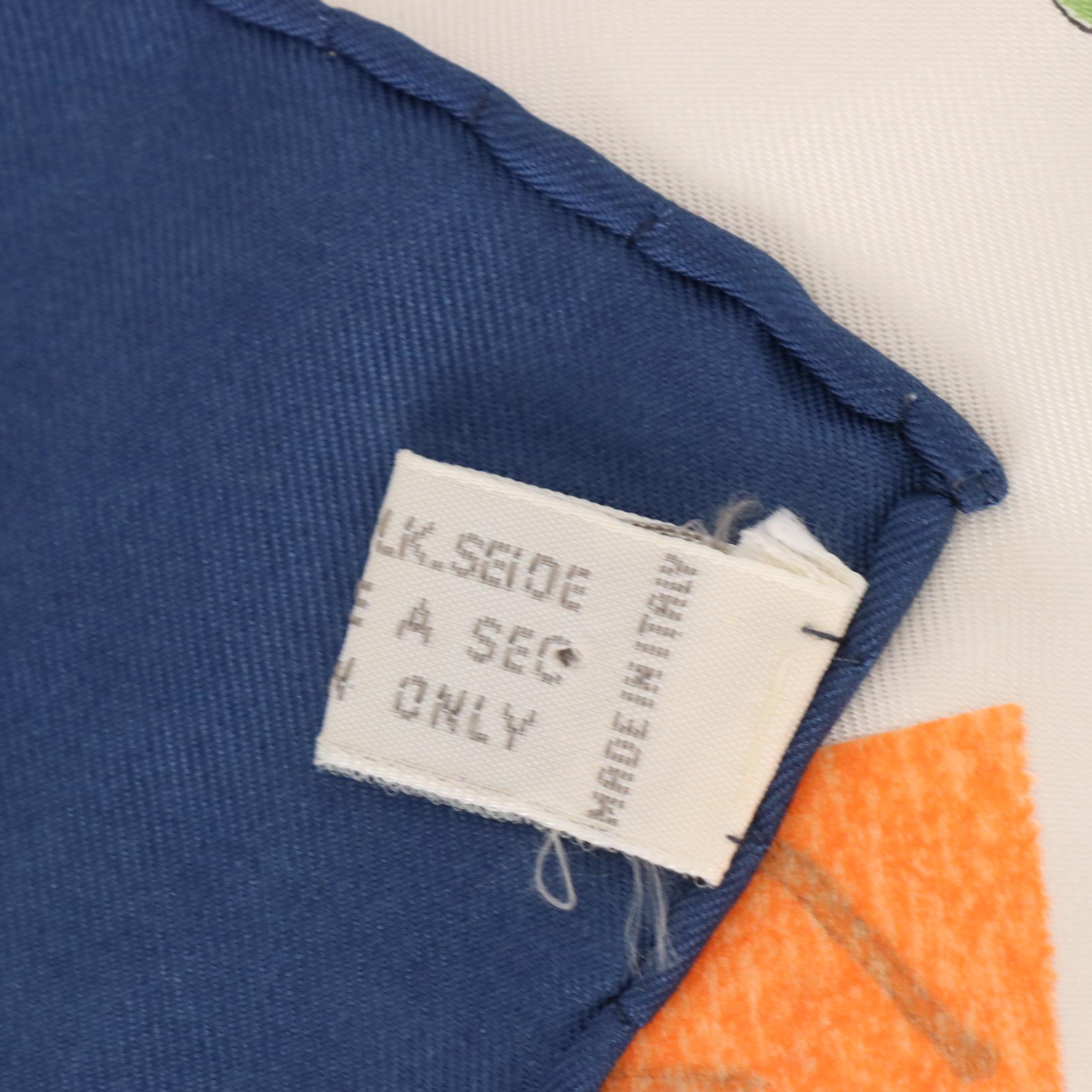 Christian Dior Floral Silk Twill Scarf