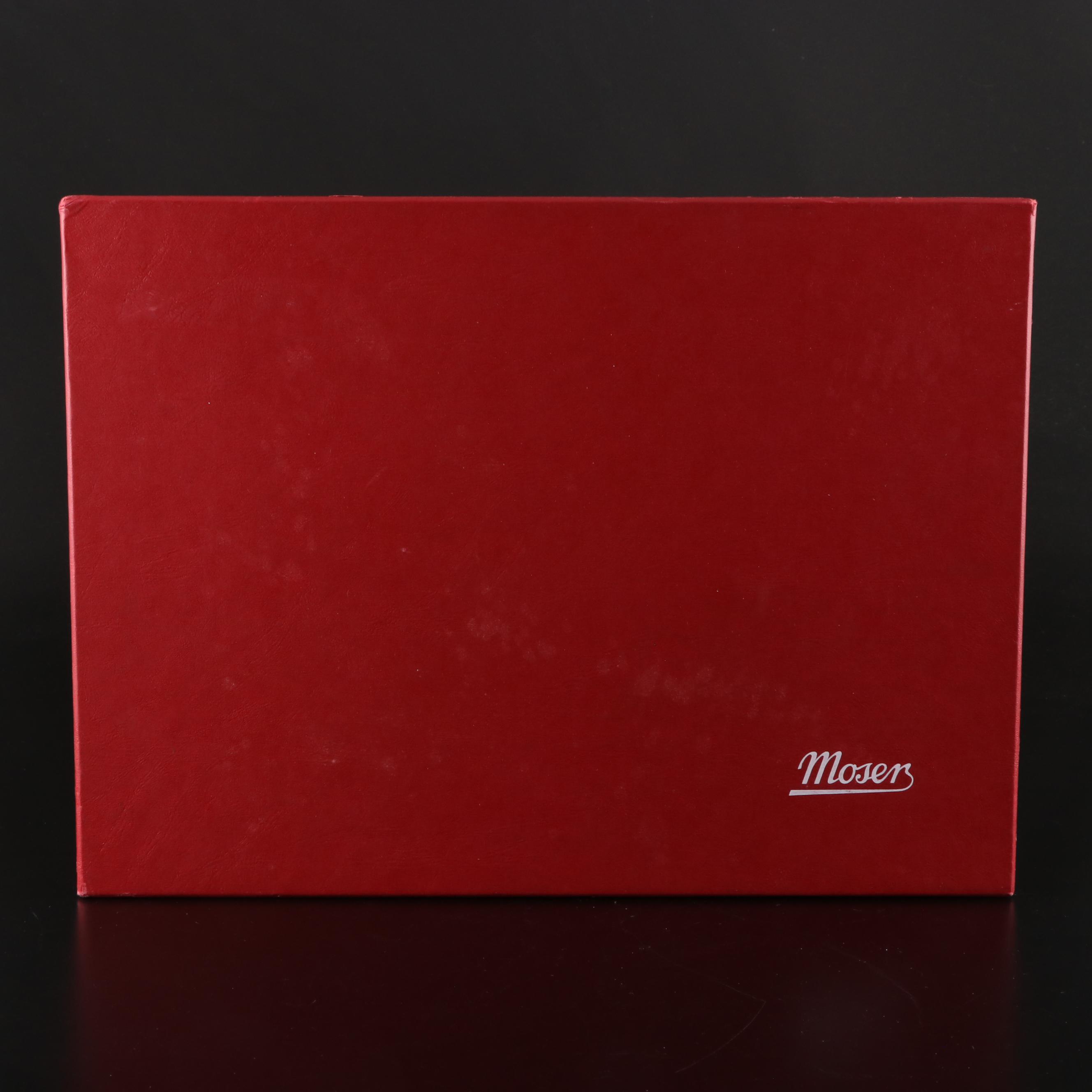 Moser Cut and Engraved Crystal Giraffe Figure, 2005