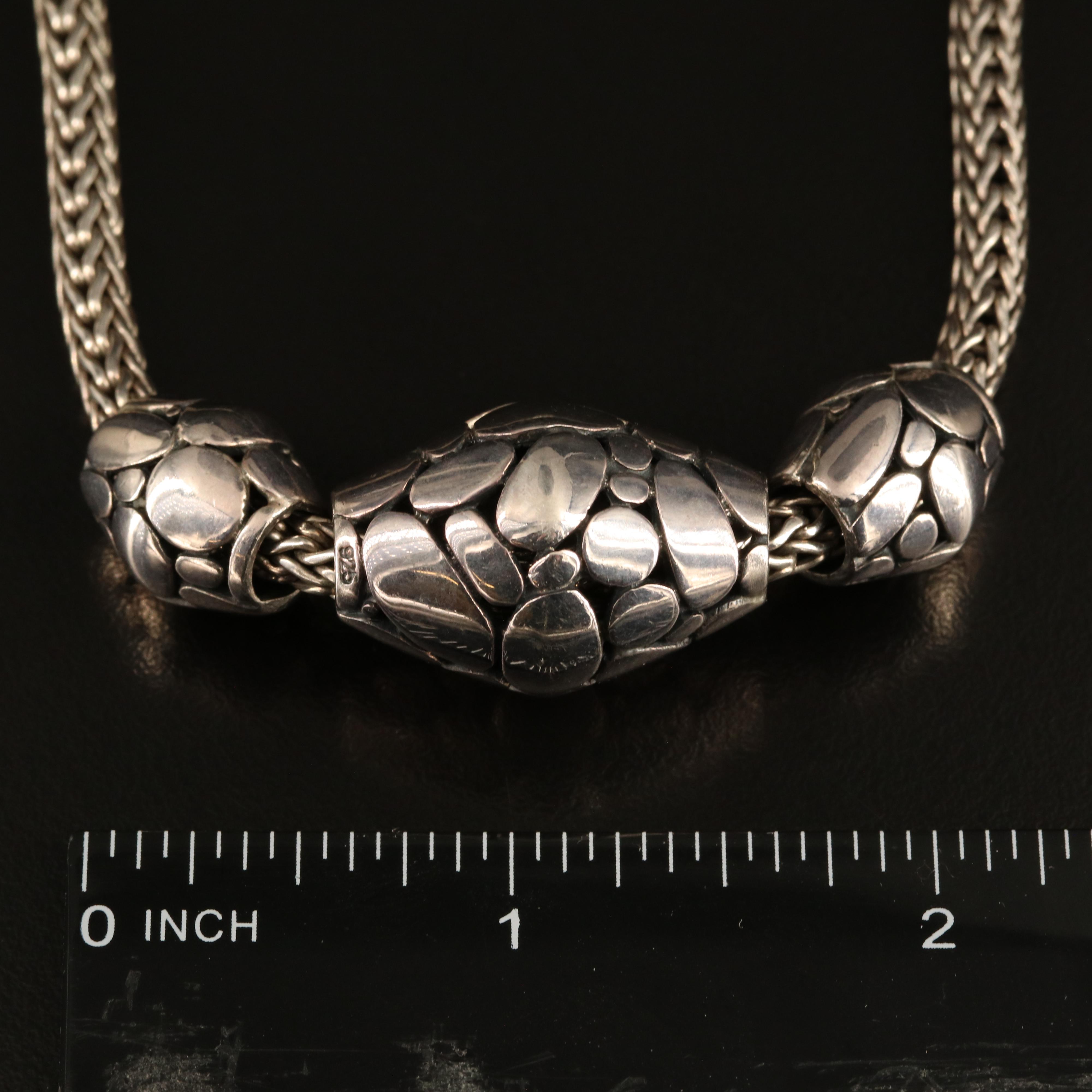 John Hardy "Kali Trio" Sterling Necklace