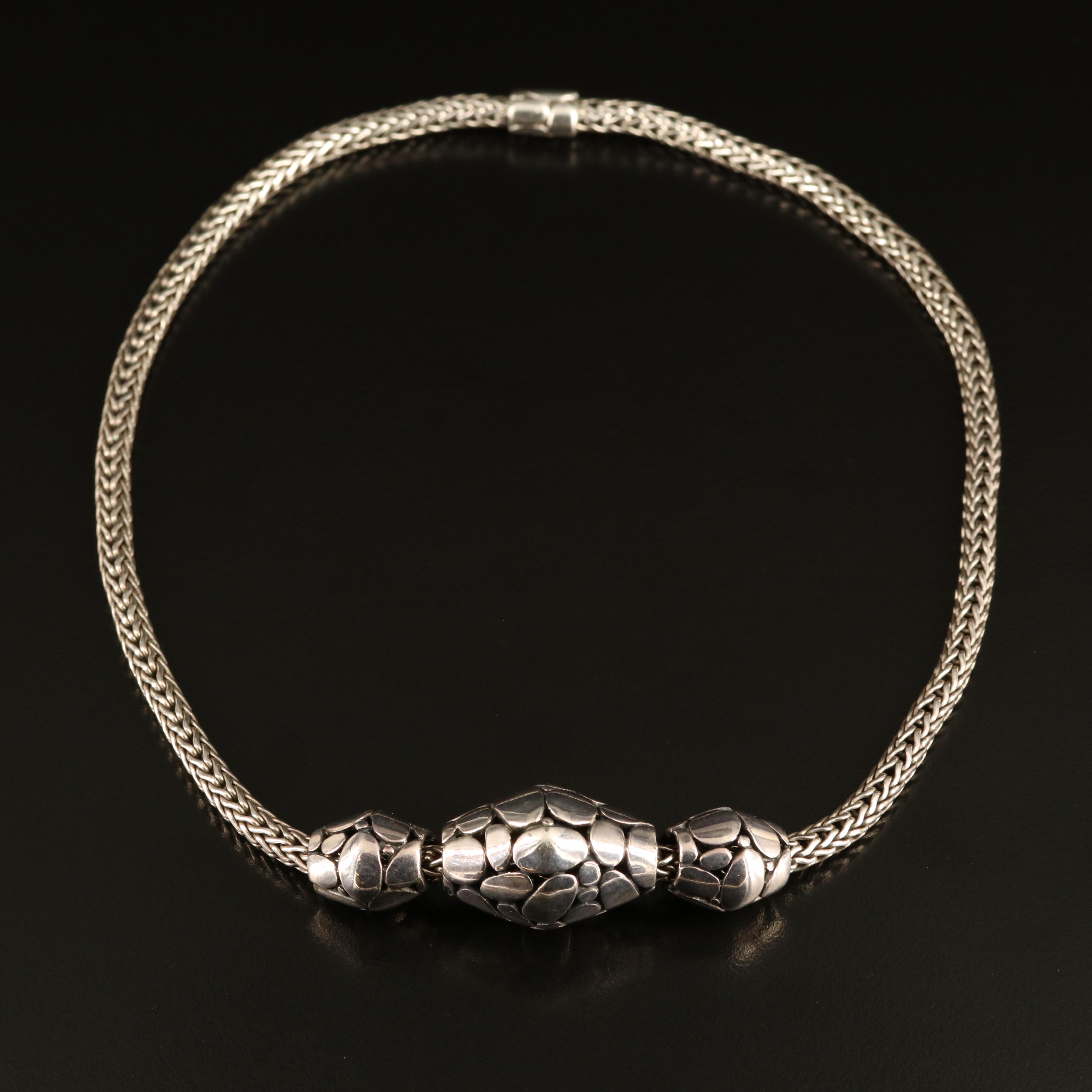 John Hardy "Kali Trio" Sterling Necklace