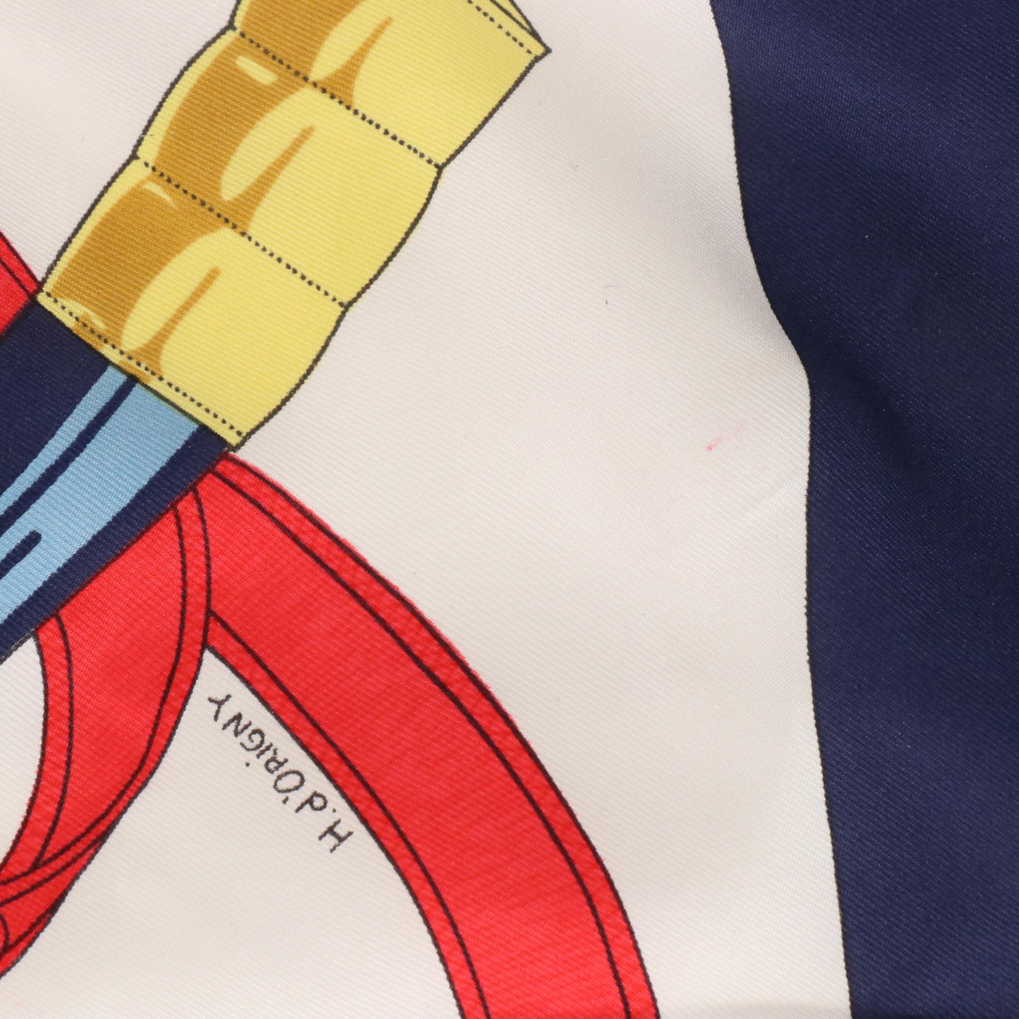 Hermès "Eperon d'Or" Silk Twill Scarf